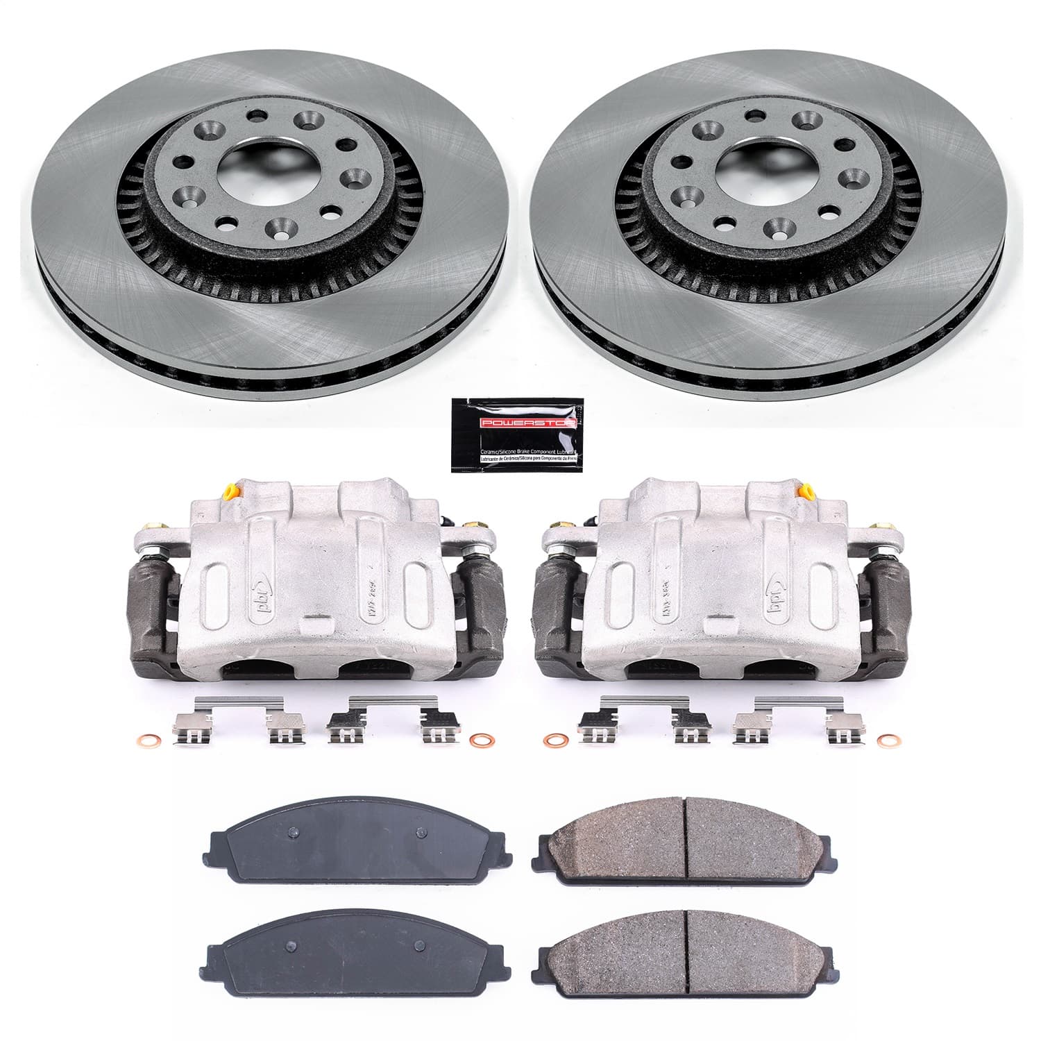 Power Stop - KCOE4599A - Front - Disc Brake Pad/Caliper and Rotor Kit image 1