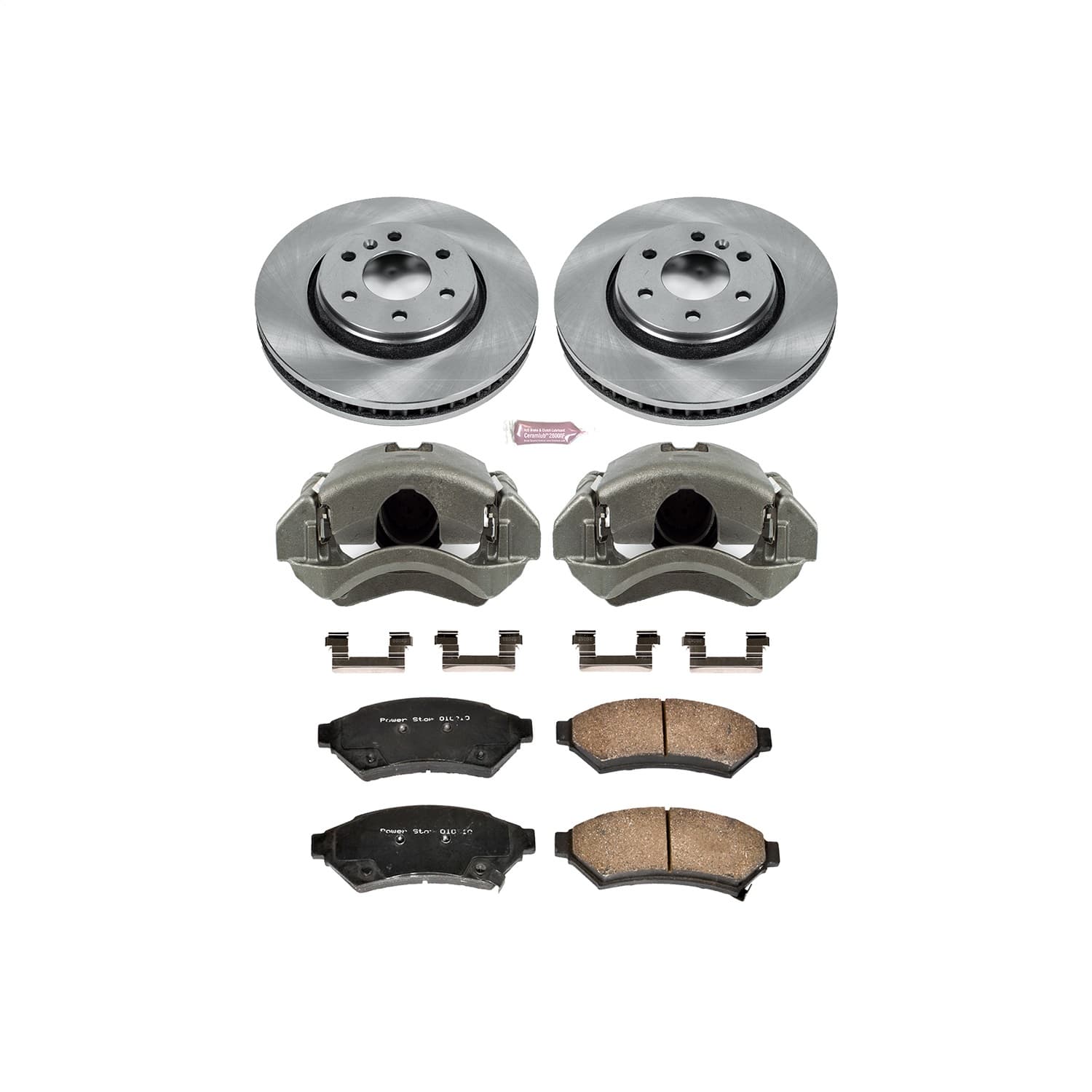 Power Stop - KCOE4602 - Front - Disc Brake Pad/Caliper and Rotor Kit image 1