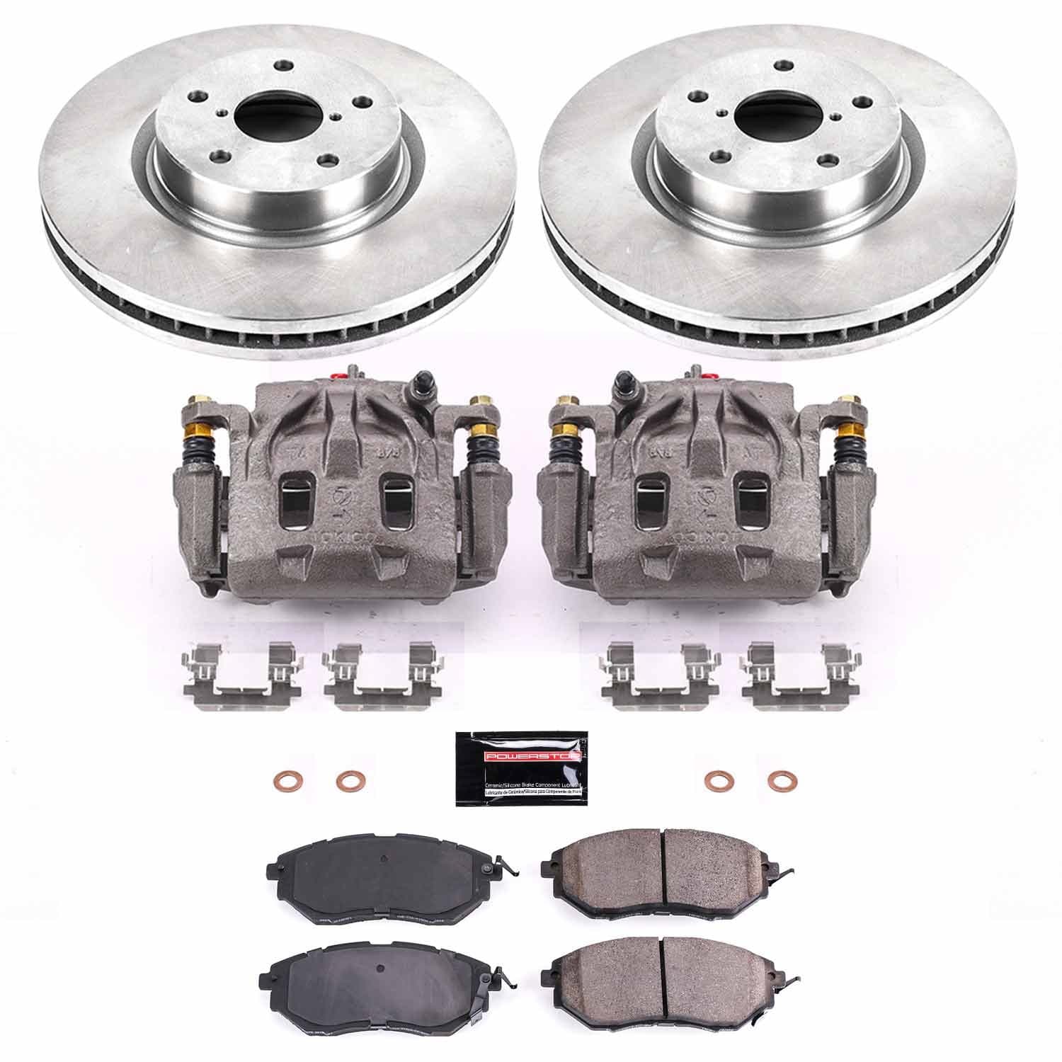 Power Stop - KCOE4603 - Front - Disc Brake Pad/Caliper and Rotor Kit image 1
