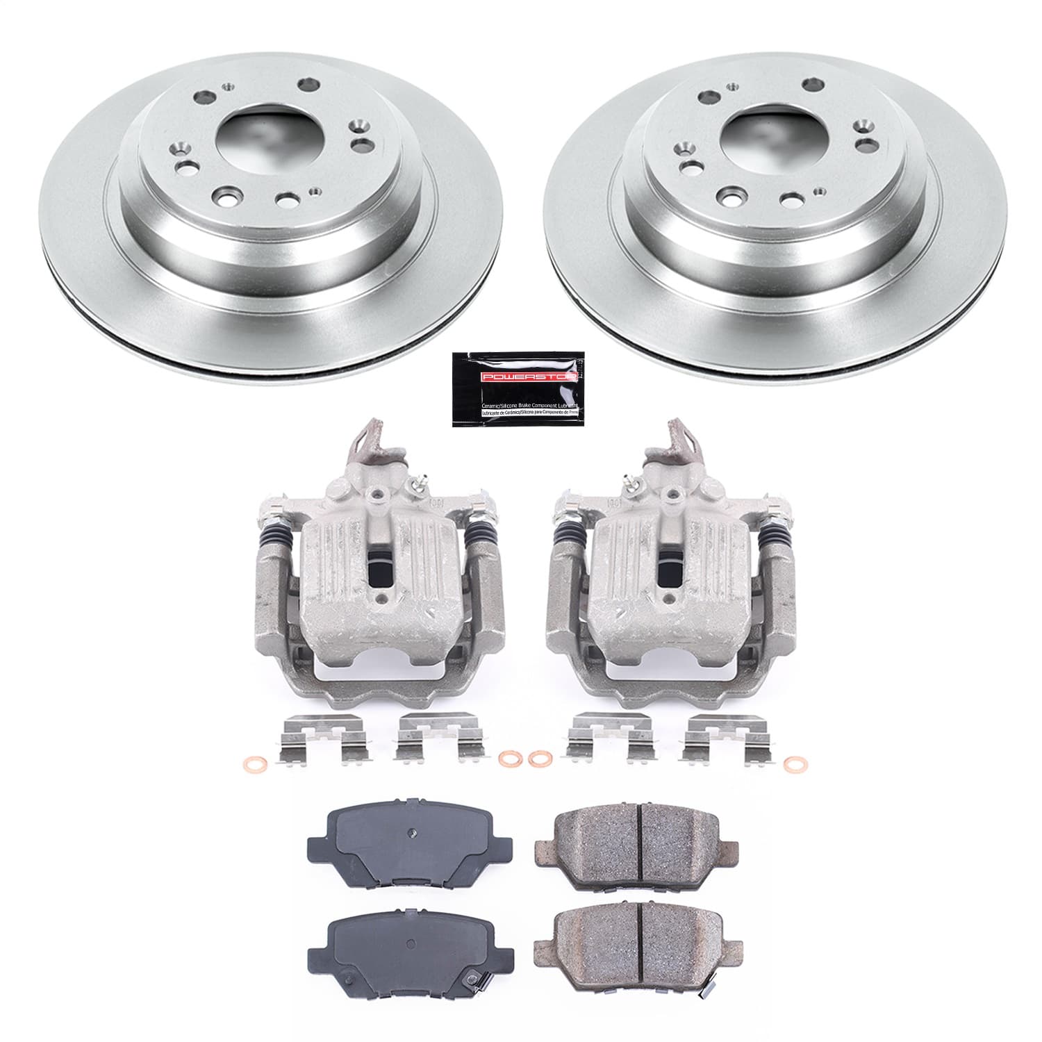 Power Stop - KCOE4605 - Rear - Disc Brake Pad/Caliper and Rotor Kit image 1