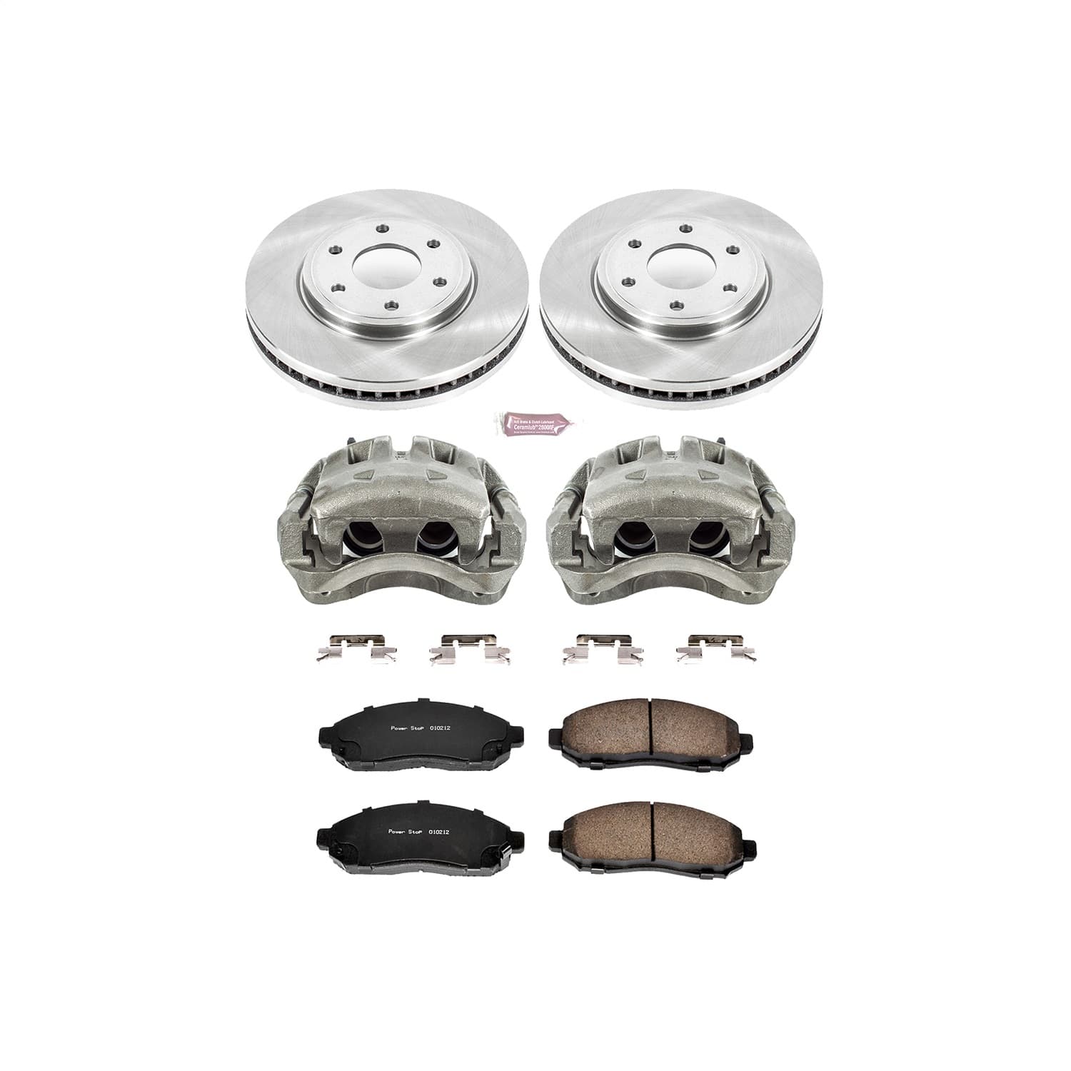 Power Stop - KCOE4611 - Front - Disc Brake Pad/Caliper and Rotor Kit image 1