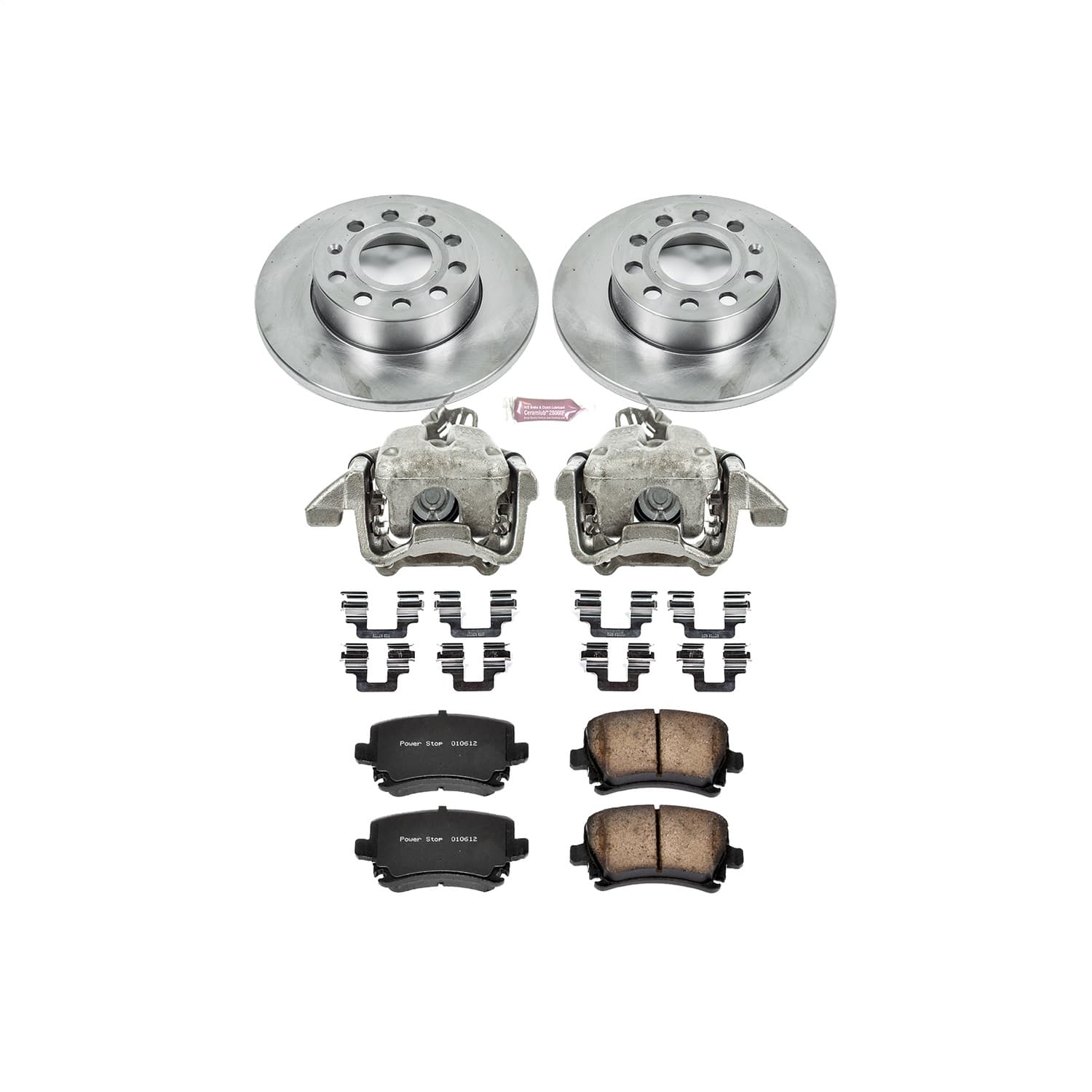 Power Stop - KCOE4627A - Rear - Disc Brake Pad/Caliper and Rotor Kit image 1