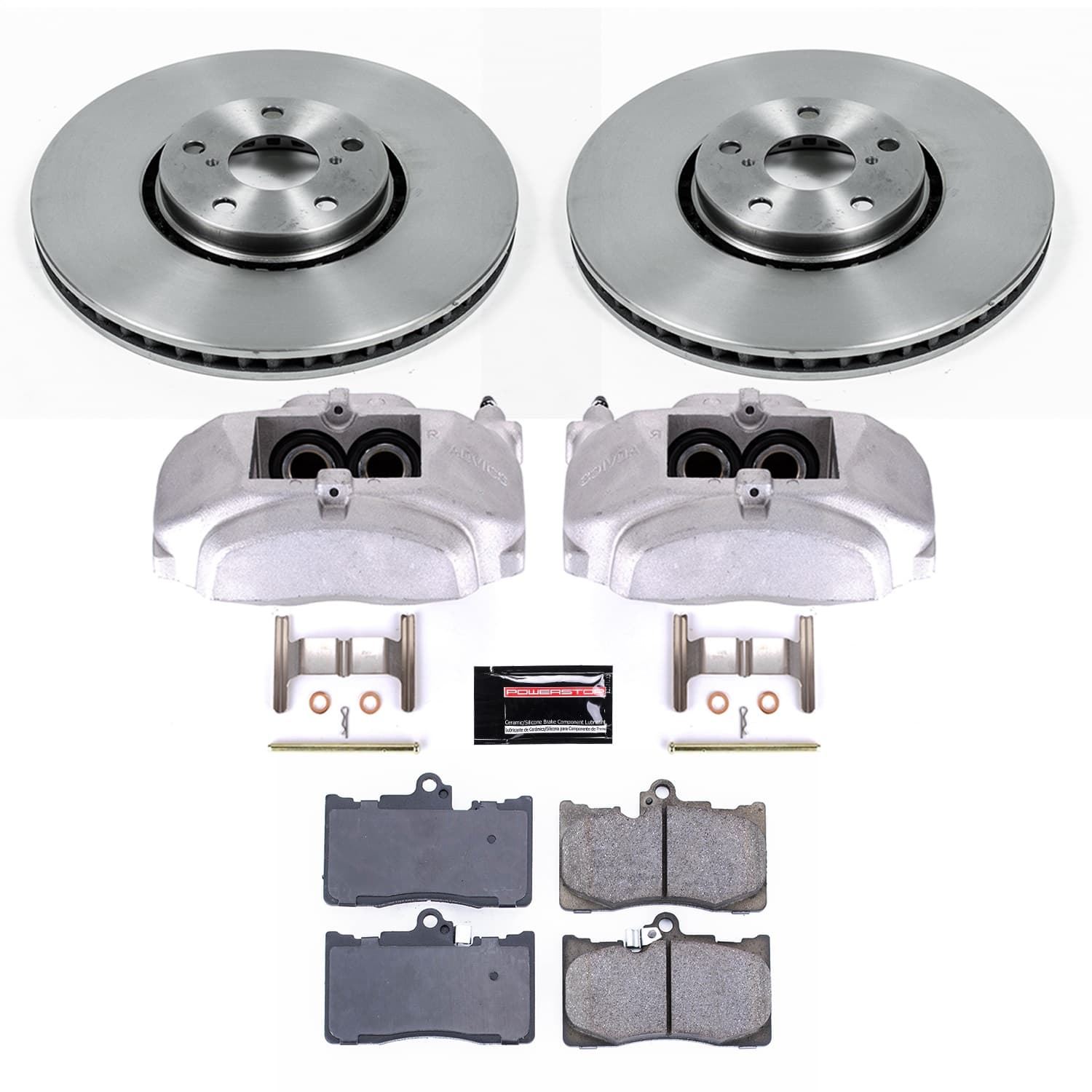Power Stop - KCOE4633 - Front - Disc Brake Pad/Caliper and Rotor Kit image 1