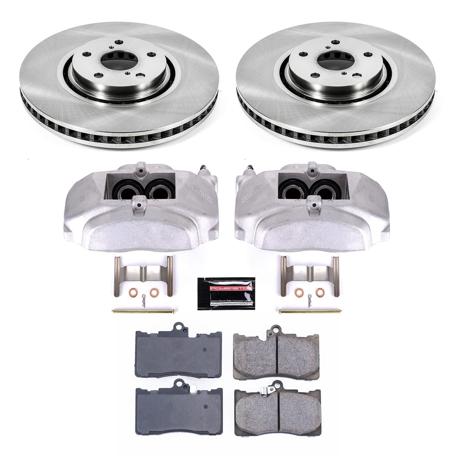 Power Stop - KCOE4634 - Front - Disc Brake Pad/Caliper and Rotor Kit image 1