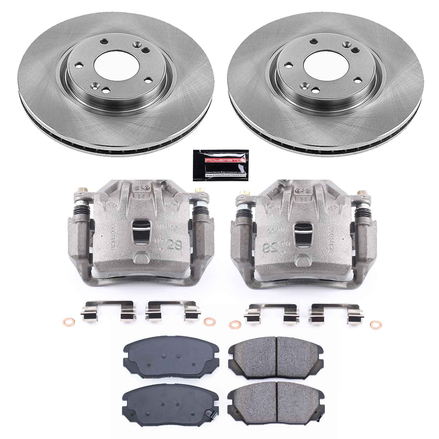 Power Stop - KCOE4646A - Front - Disc Brake Pad/Caliper and Rotor Kit image 1