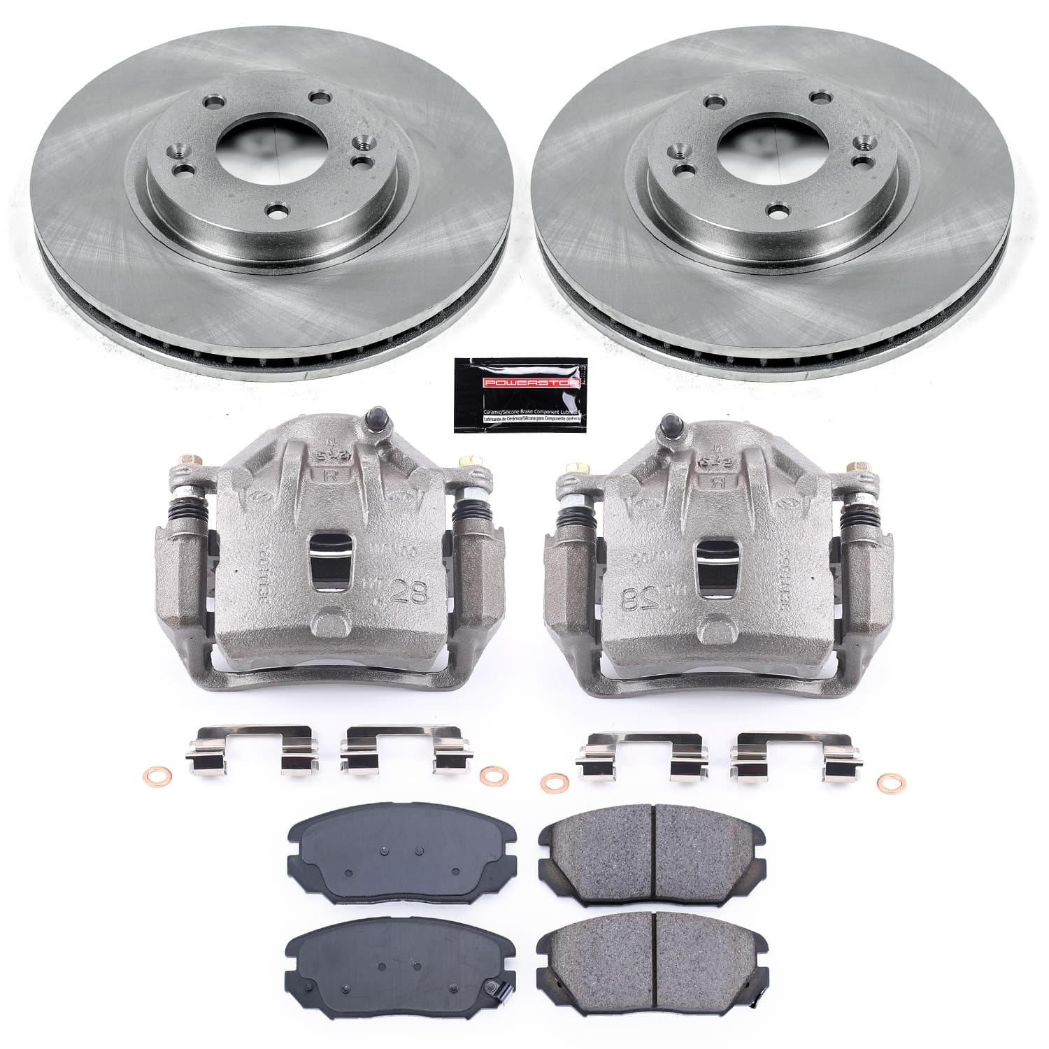 Power Stop - KCOE4647A - Front - Disc Brake Pad/Caliper and Rotor Kit image 1