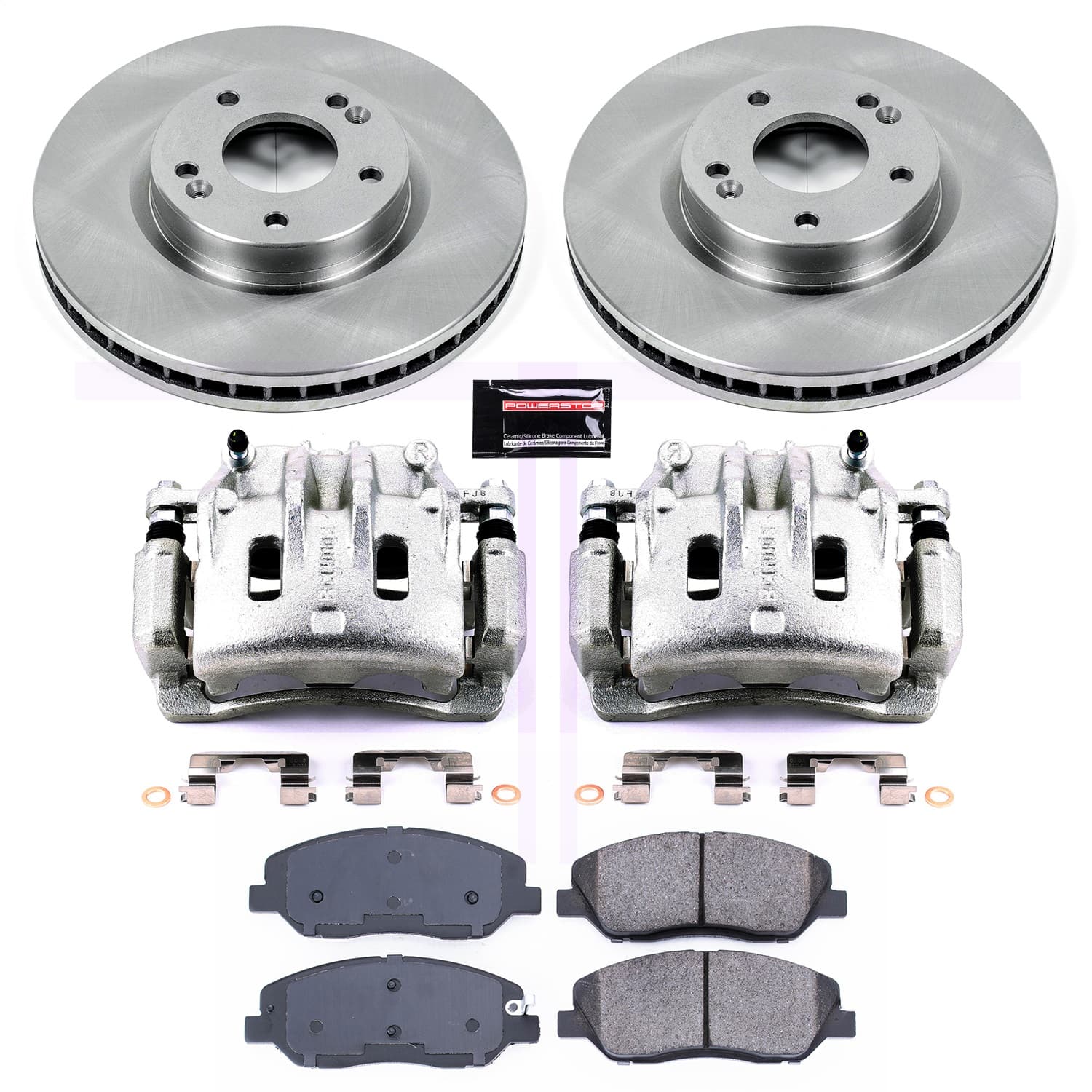 Power Stop - KCOE4665 - Front - Disc Brake Pad/Caliper and Rotor Kit image 1