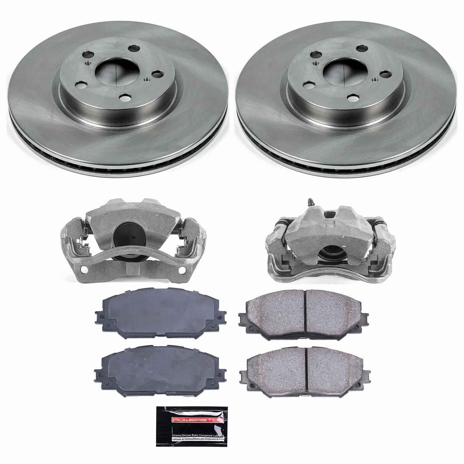 Power Stop - KCOE4669 - Front - Disc Brake Pad/Caliper and Rotor Kit image 1