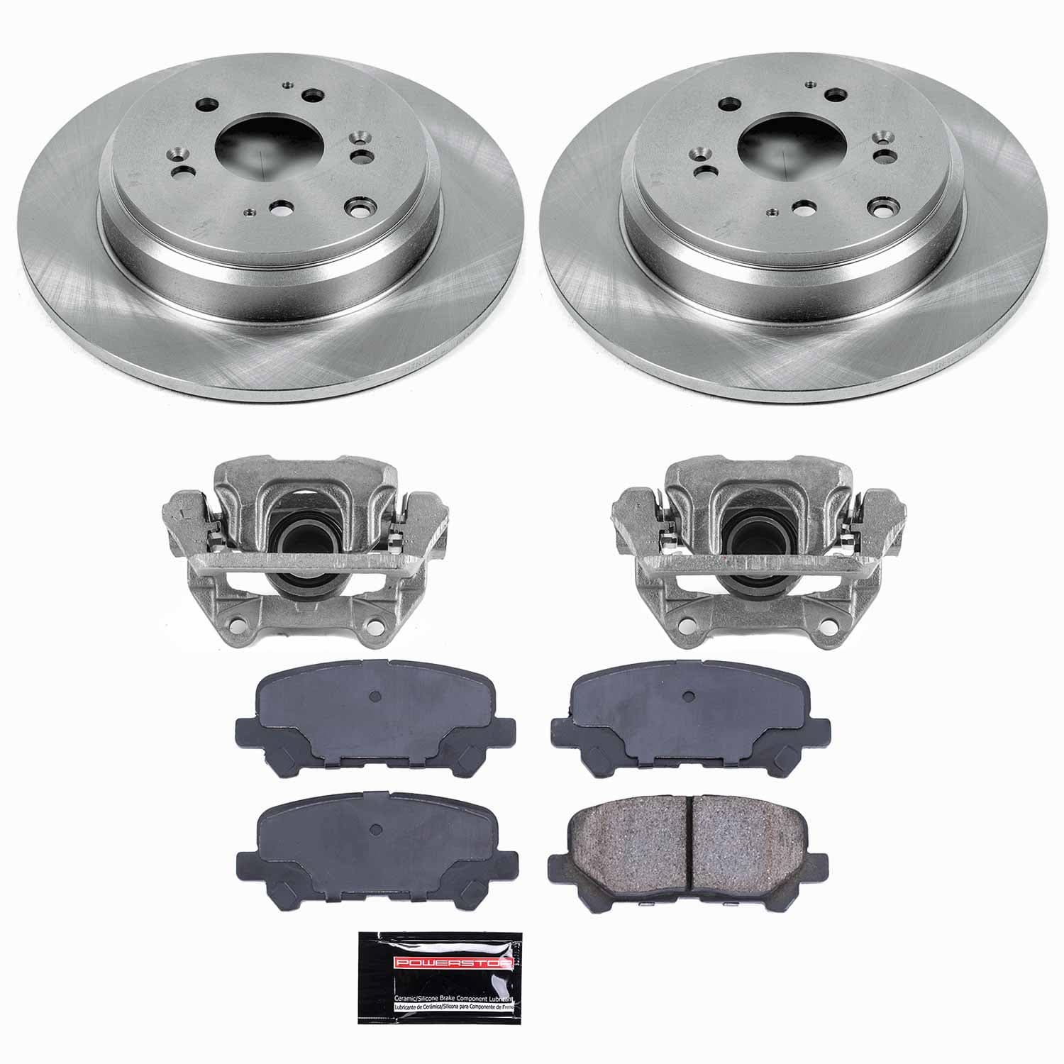 Power Stop - KCOE4685 - Rear - Disc Brake Pad/Caliper and Rotor Kit image 1