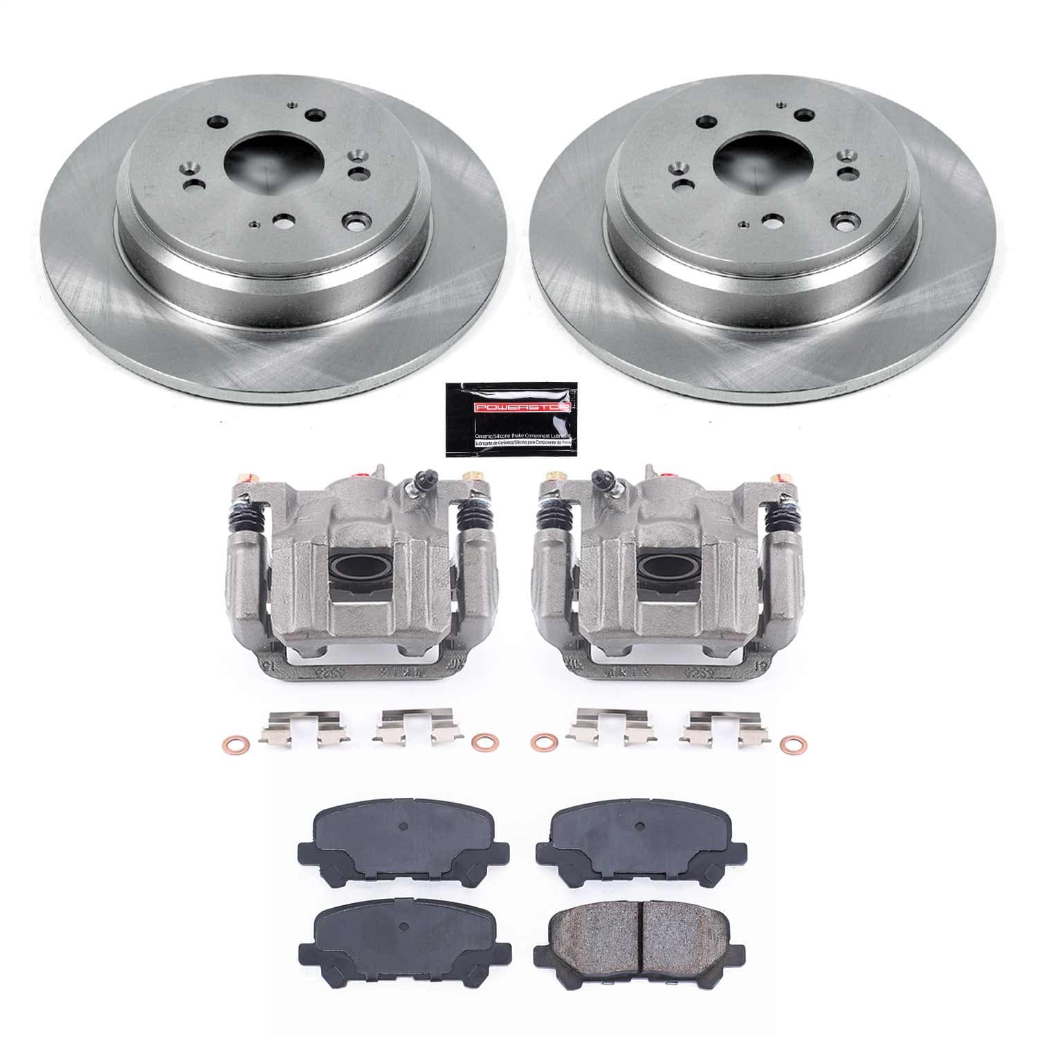 Power Stop - KCOE4685A - Rear - Disc Brake Pad/Caliper and Rotor Kit image 1