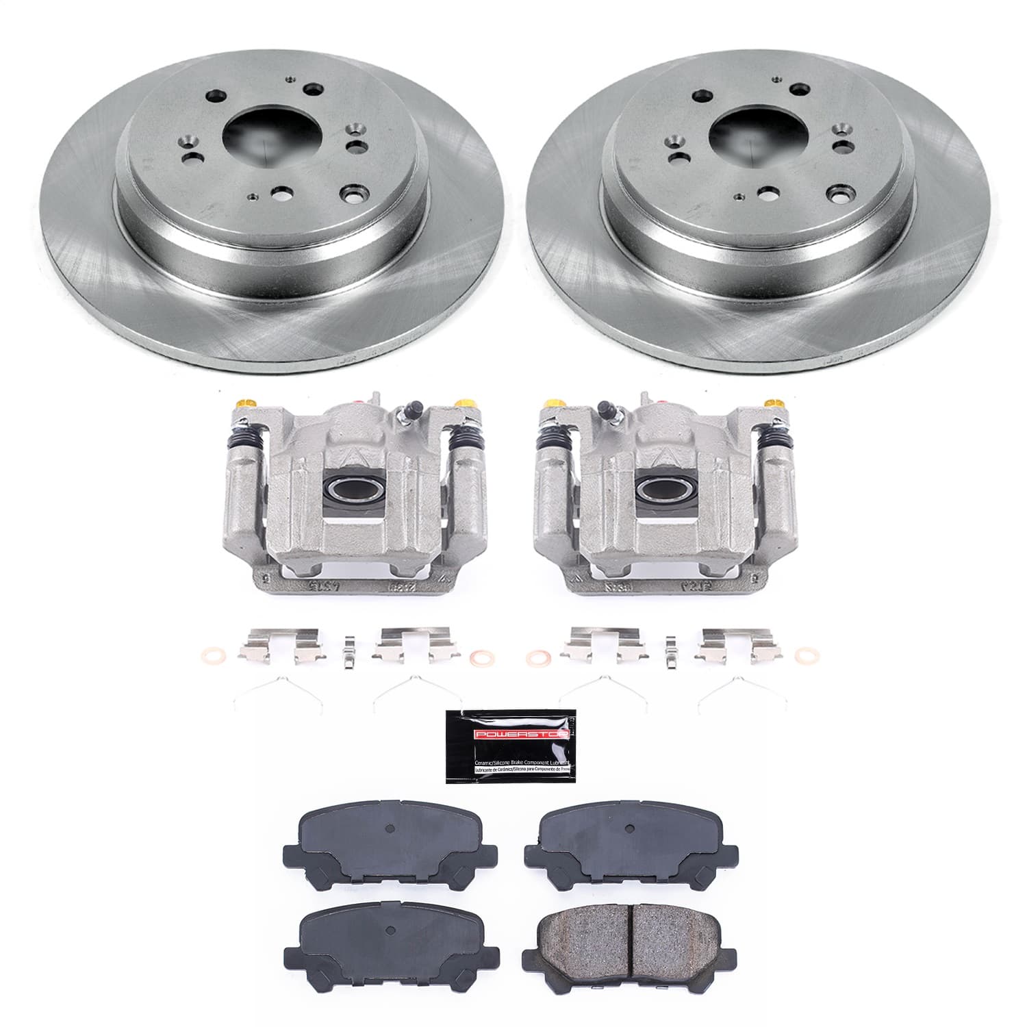 Power Stop - KCOE4685B - Rear - Disc Brake Pad/Caliper and Rotor Kit image 1