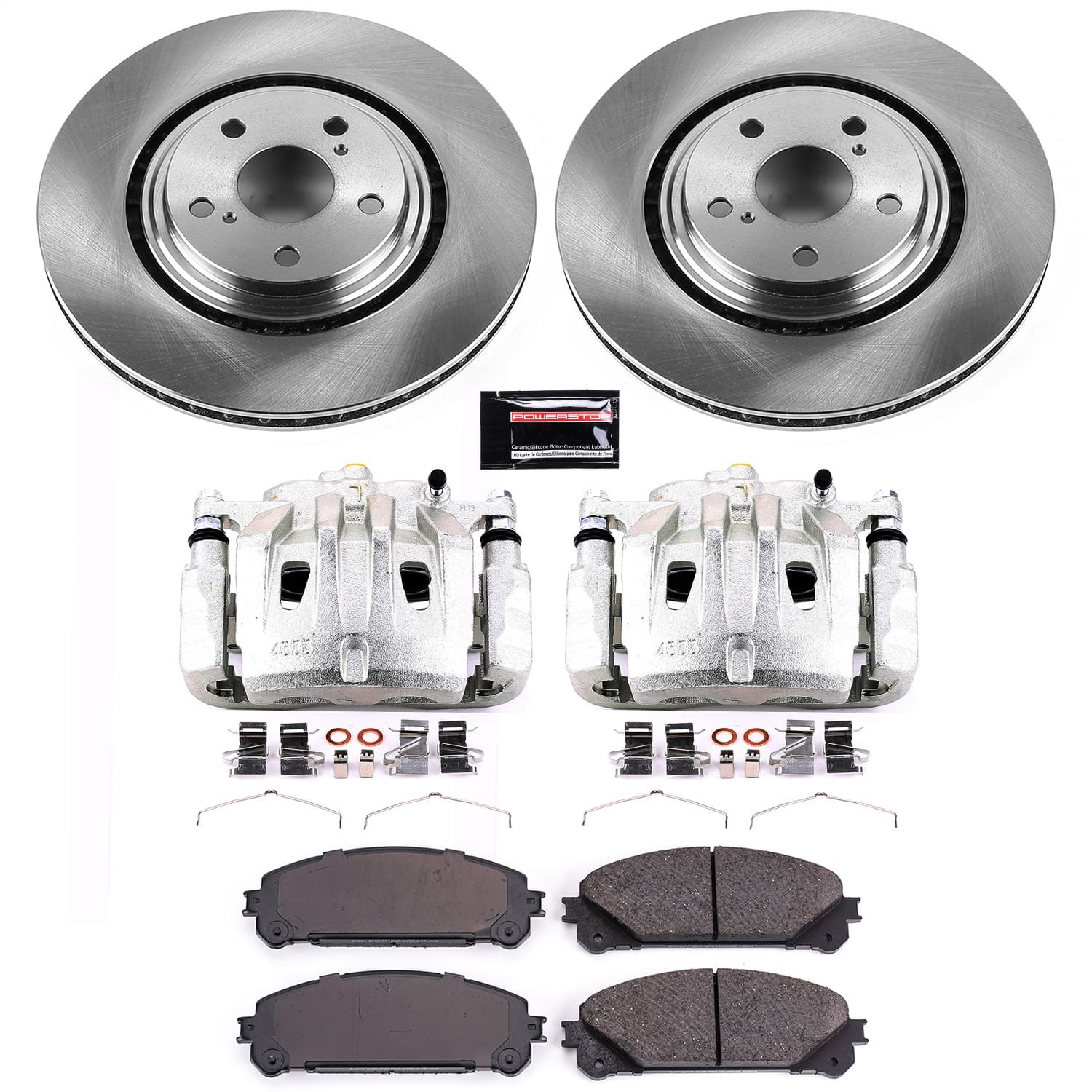 Power Stop - KCOE4713 - Front - Disc Brake Pad/Caliper and Rotor Kit image 1