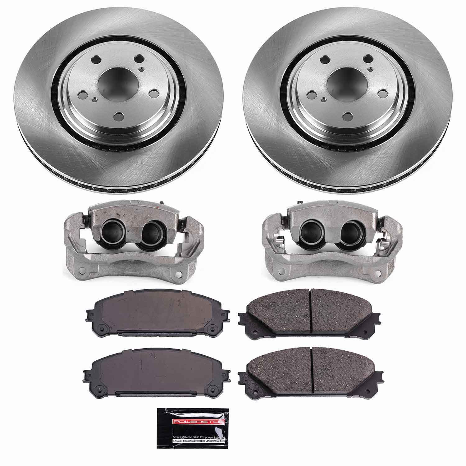 Power Stop - KCOE4713A - Front - Disc Brake Pad/Caliper and Rotor Kit image 1