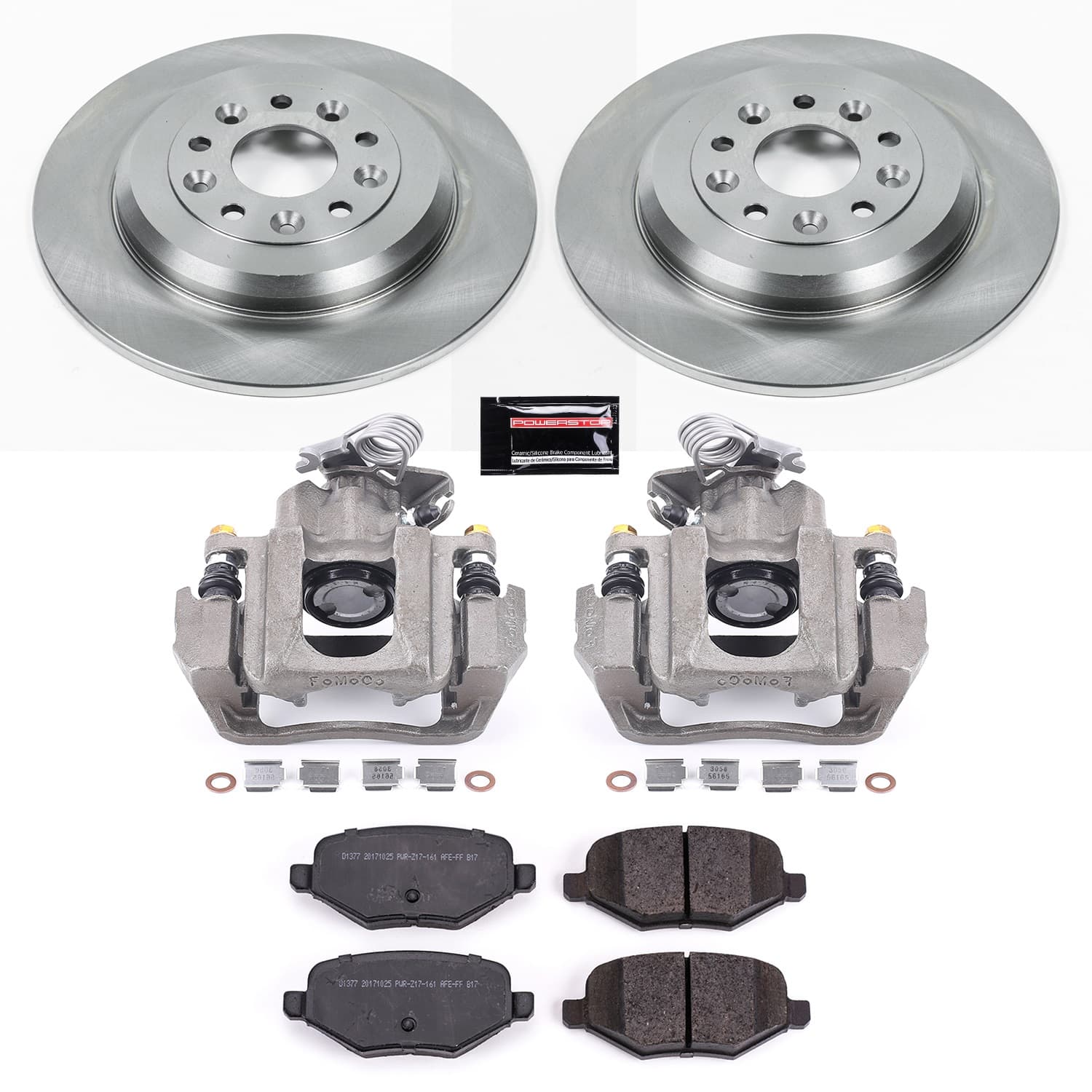 Power Stop - KCOE4744A - Rear - Disc Brake Pad/Caliper and Rotor Kit image 1