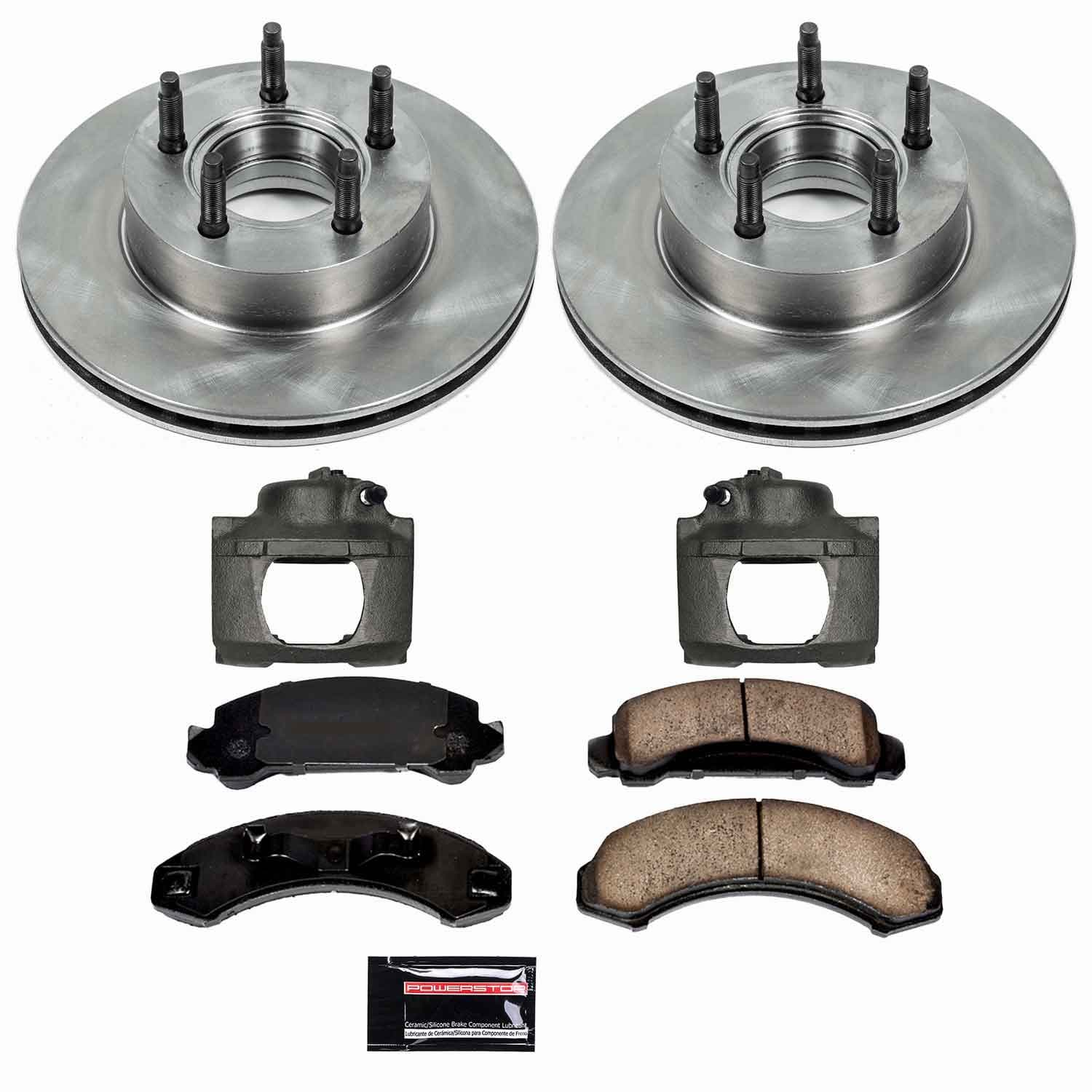 Power Stop - KCOE4786 - Front - Disc Brake Pad/Caliper and Rotor Kit image 1