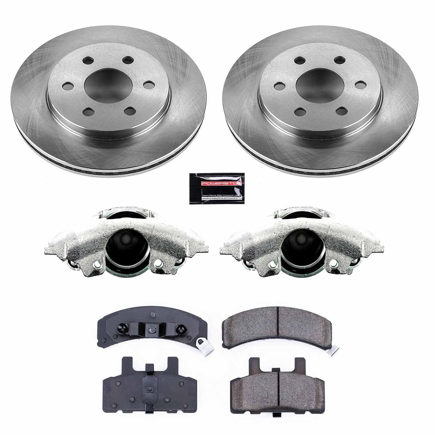 Power Stop - KCOE4870 - Front - Disc Brake Pad/Caliper and Rotor Kit image 1