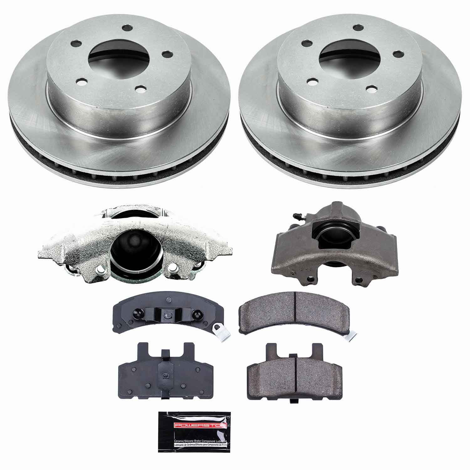 Power Stop - KCOE4873 - Front - Disc Brake Pad/Caliper and Rotor Kit image 1