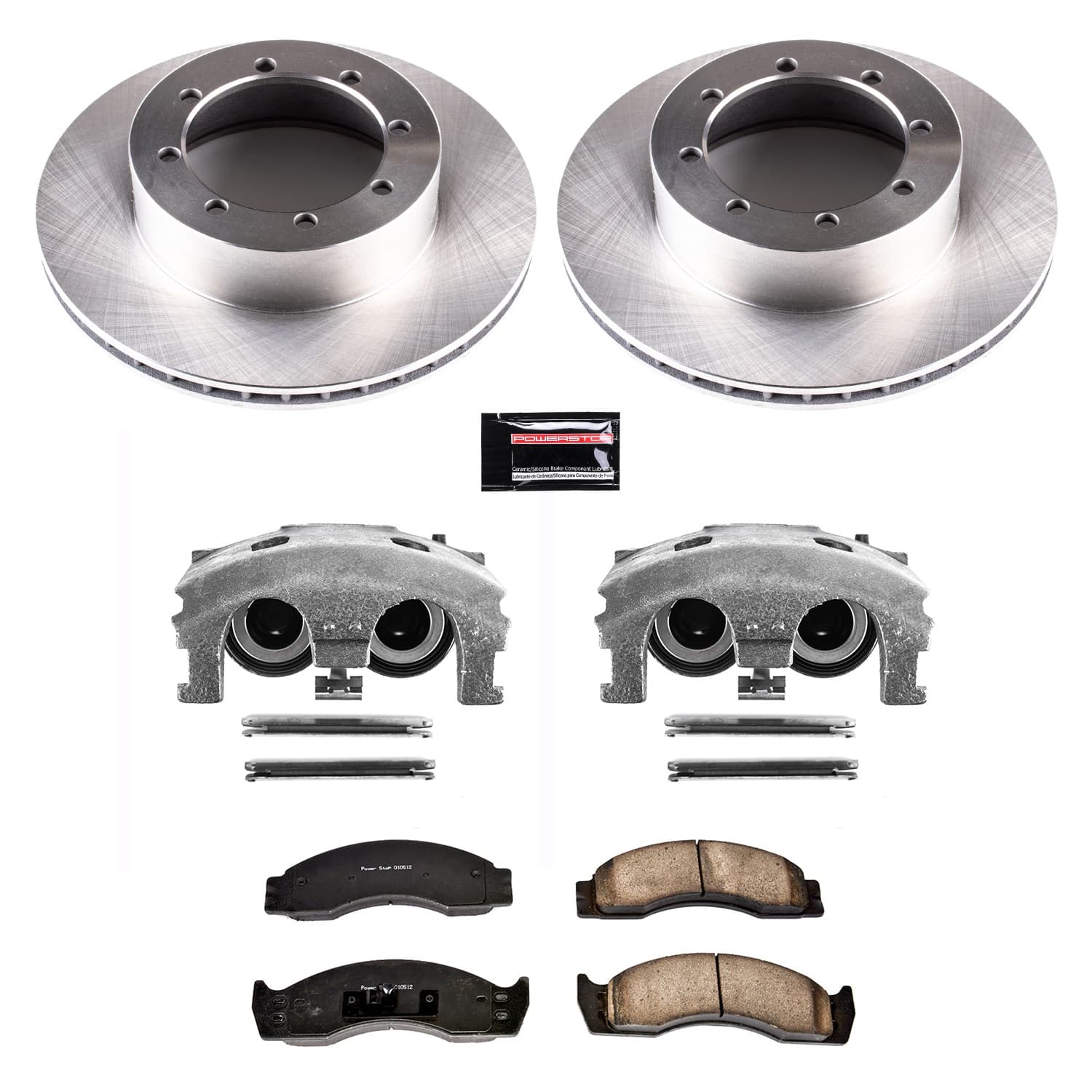 Power Stop - KCOE4912 - Rear - Disc Brake Pad/Caliper and Rotor Kit image 1
