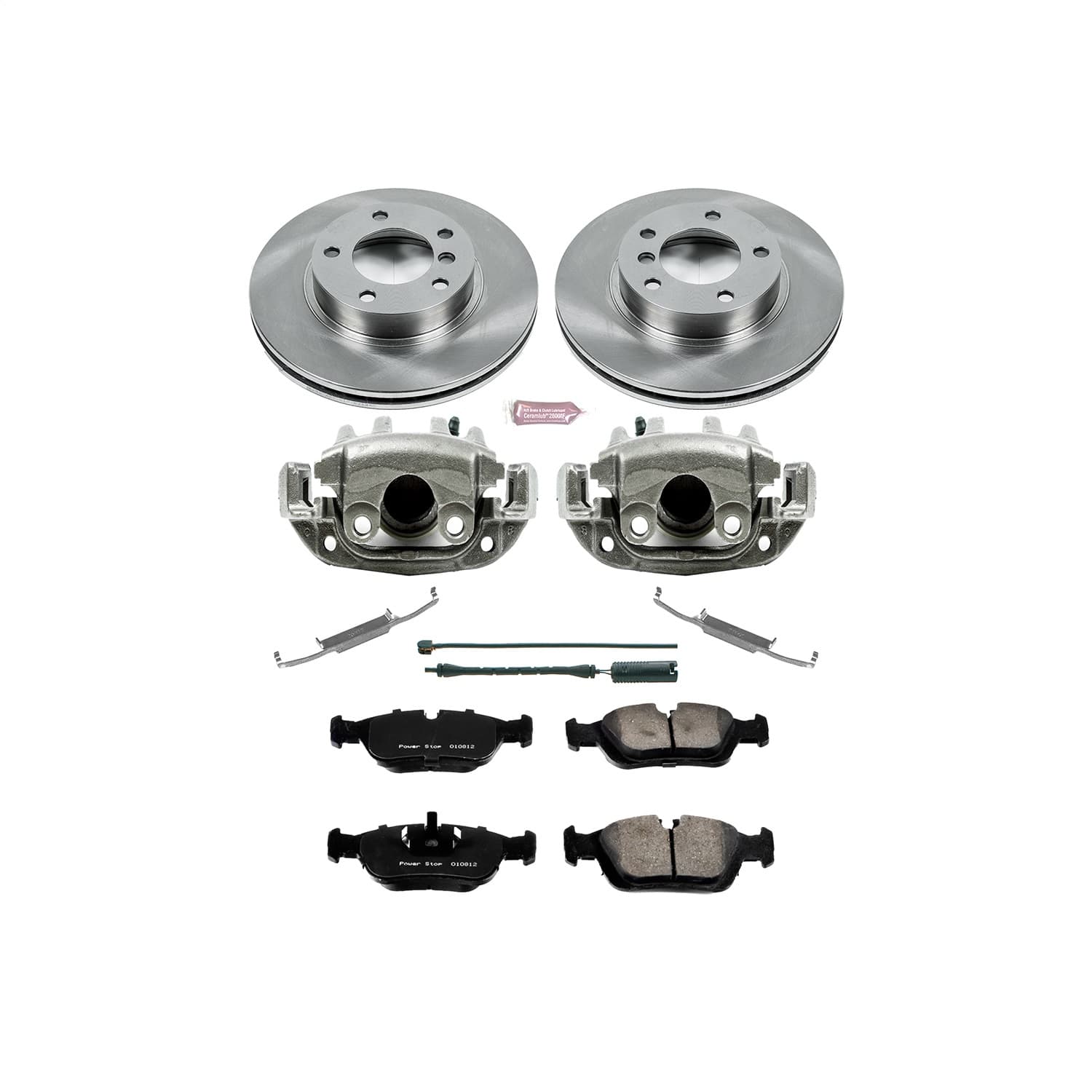 Power Stop - KCOE496 - Front - Disc Brake Pad/Caliper and Rotor Kit image 1