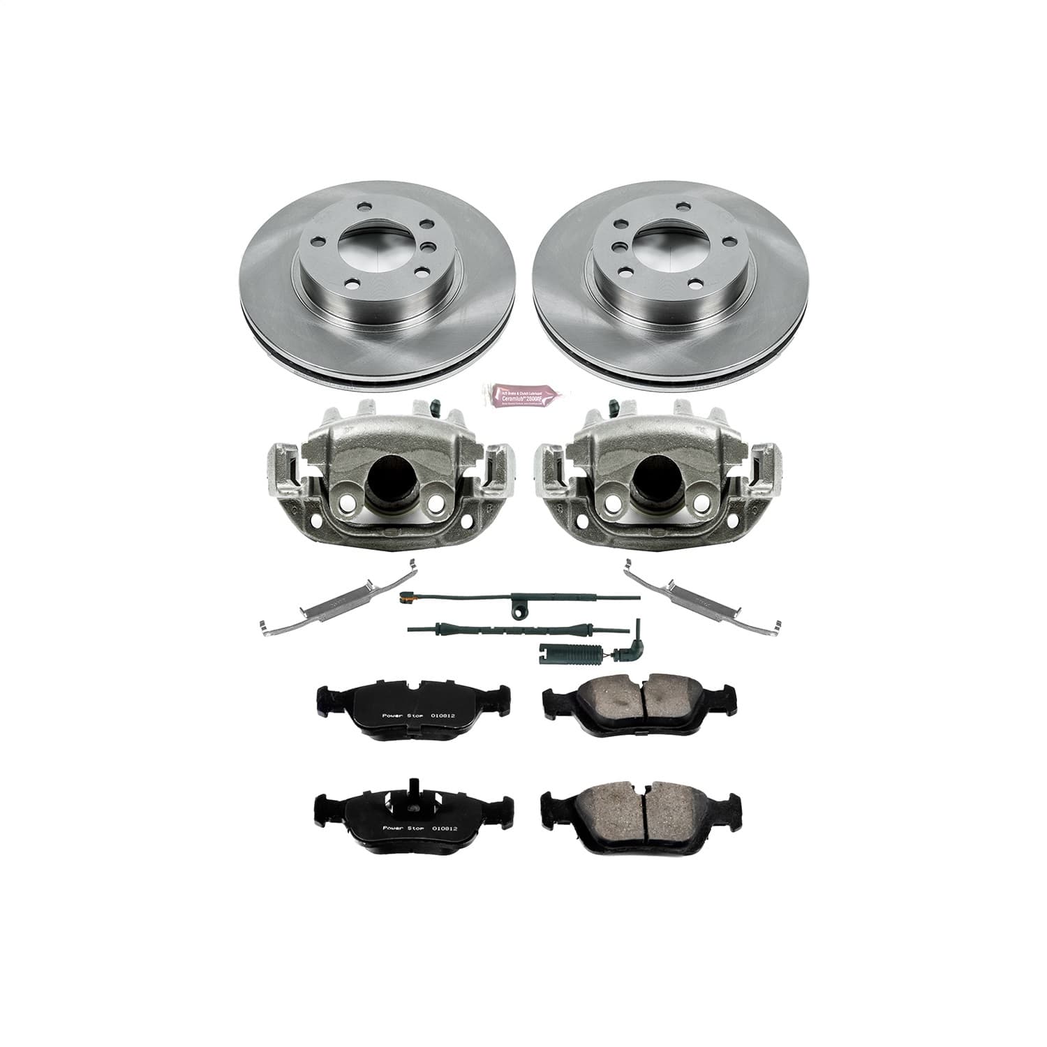 Power Stop - KCOE497 - Front - Disc Brake Pad/Caliper and Rotor Kit image 1