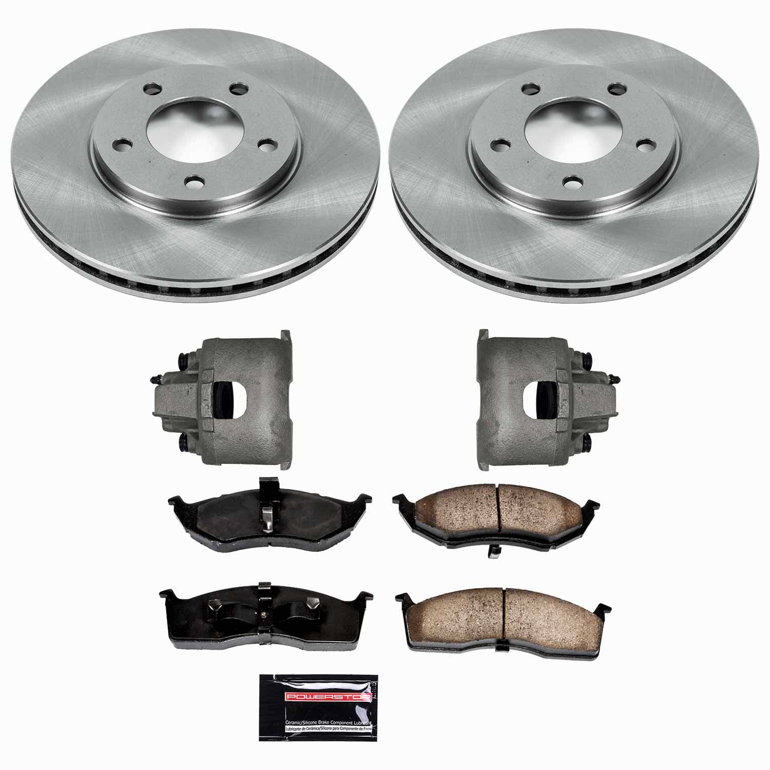 Power Stop - KCOE5035 - Front - Disc Brake Pad/Caliper and Rotor Kit image 1