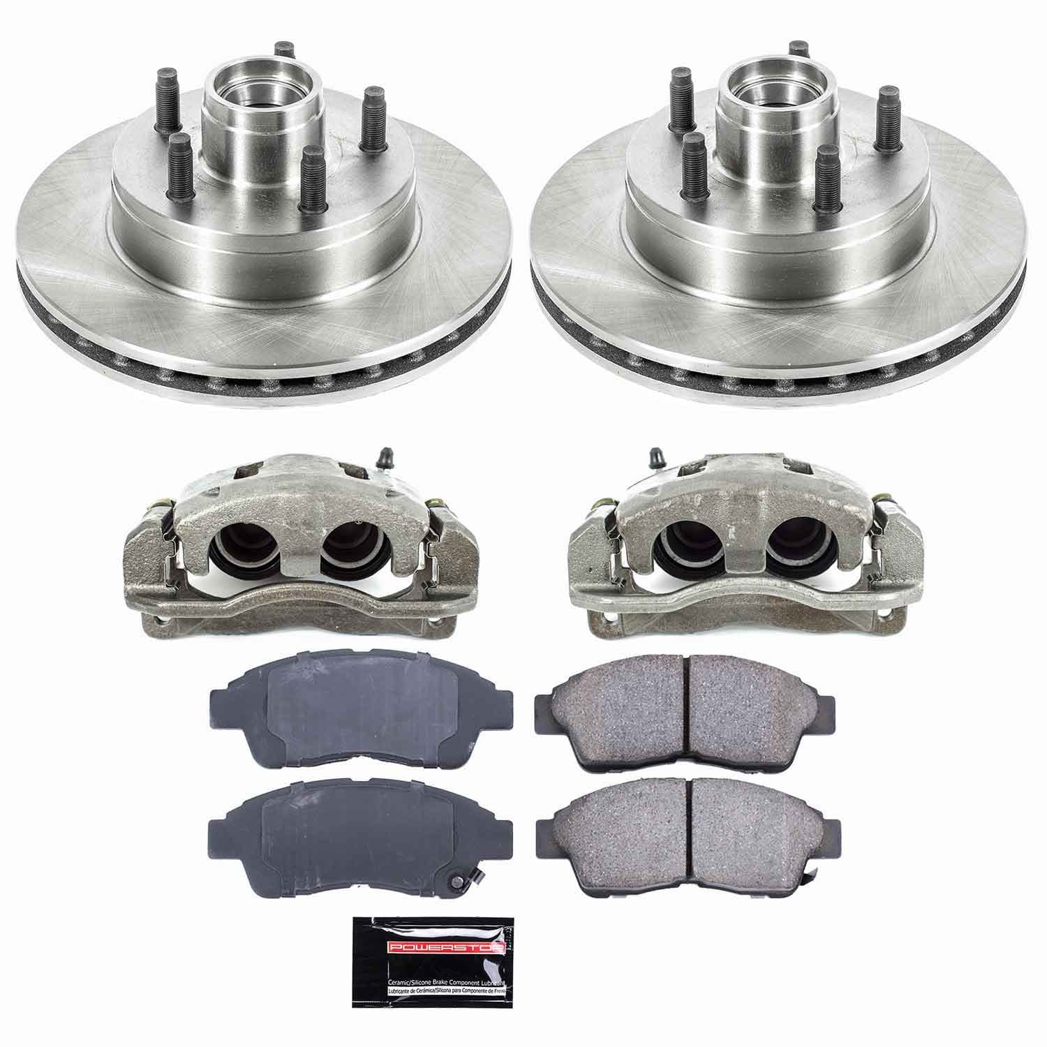 Power Stop - KCOE5079 - Front - Disc Brake Pad/Caliper and Rotor Kit image 1