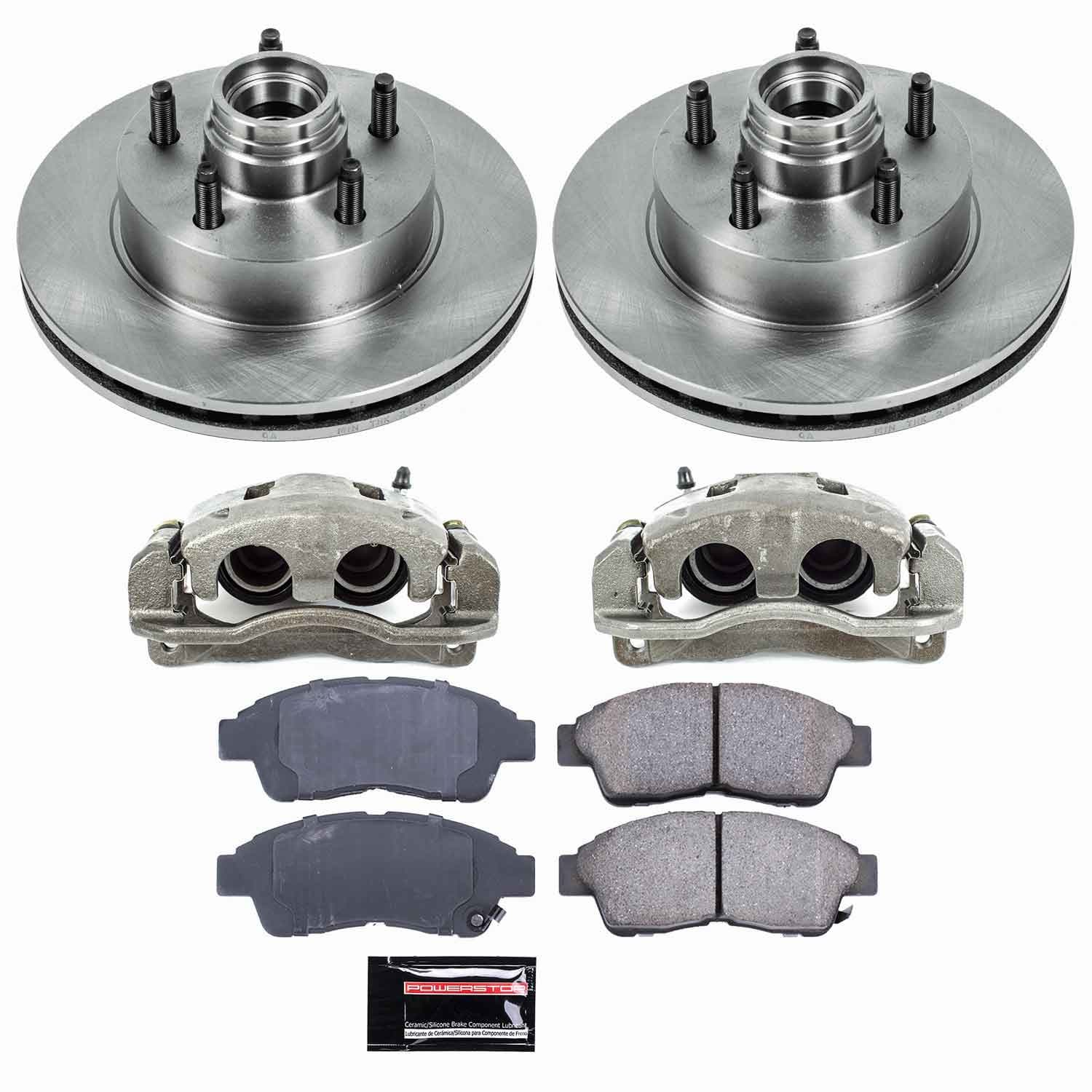 Power Stop - KCOE5083 - Front - Disc Brake Pad/Caliper and Rotor Kit image 1