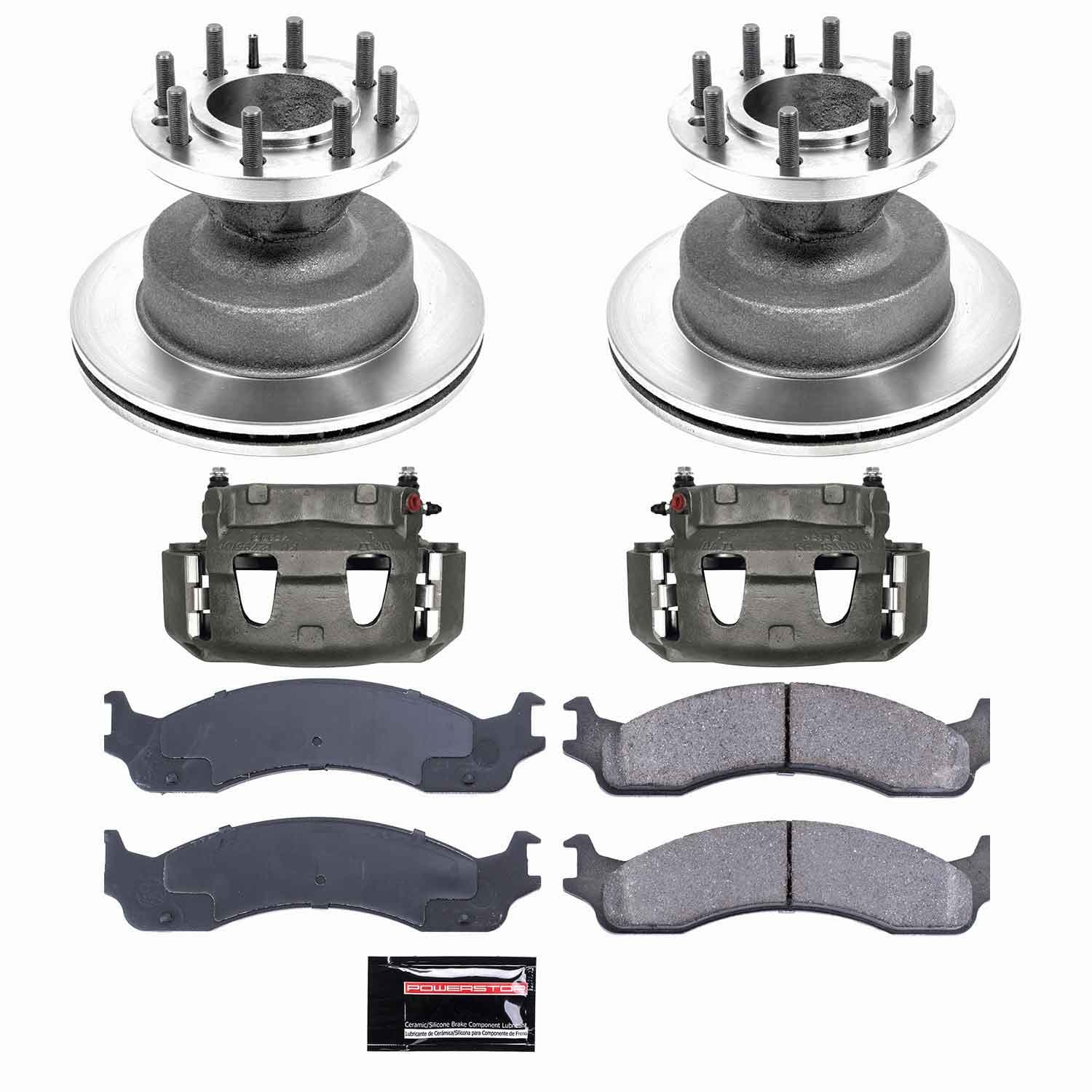 Power Stop - KCOE5084 - Front - Disc Brake Pad/Caliper and Rotor Kit image 1