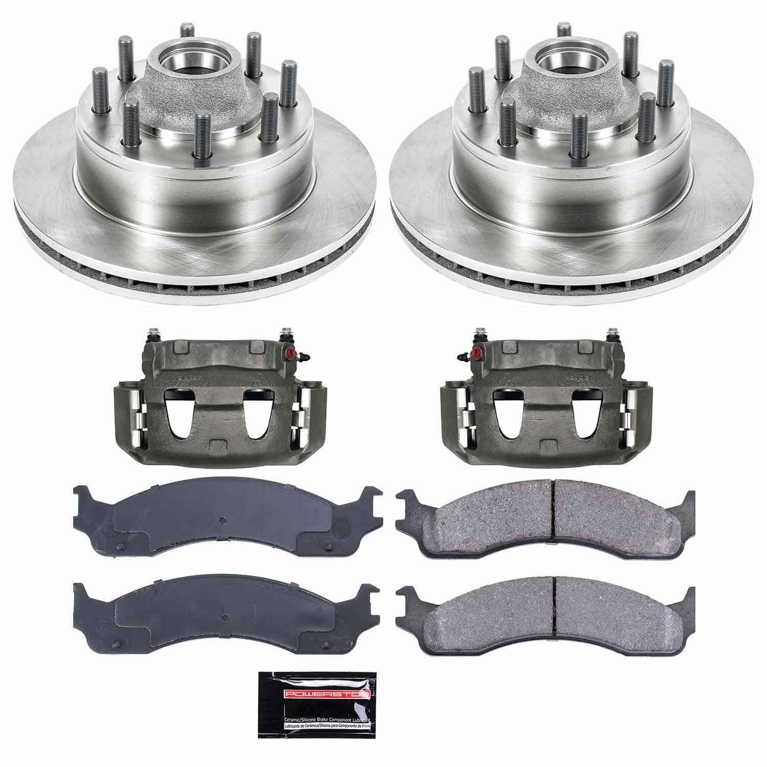 Power Stop - KCOE5087 - Front - Disc Brake Pad/Caliper and Rotor Kit image 1