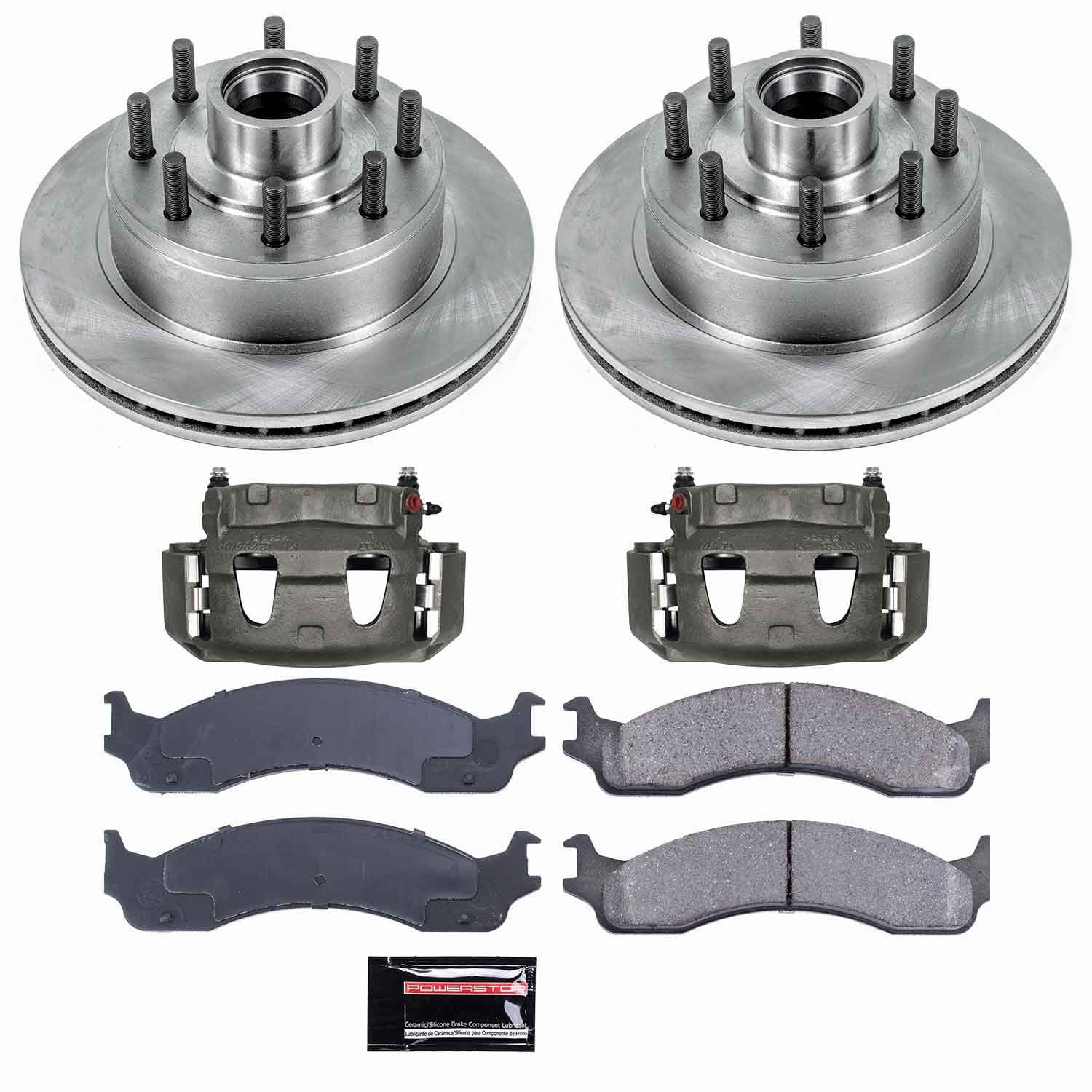Power Stop - KCOE5088 - Front - Disc Brake Pad/Caliper and Rotor Kit image 1