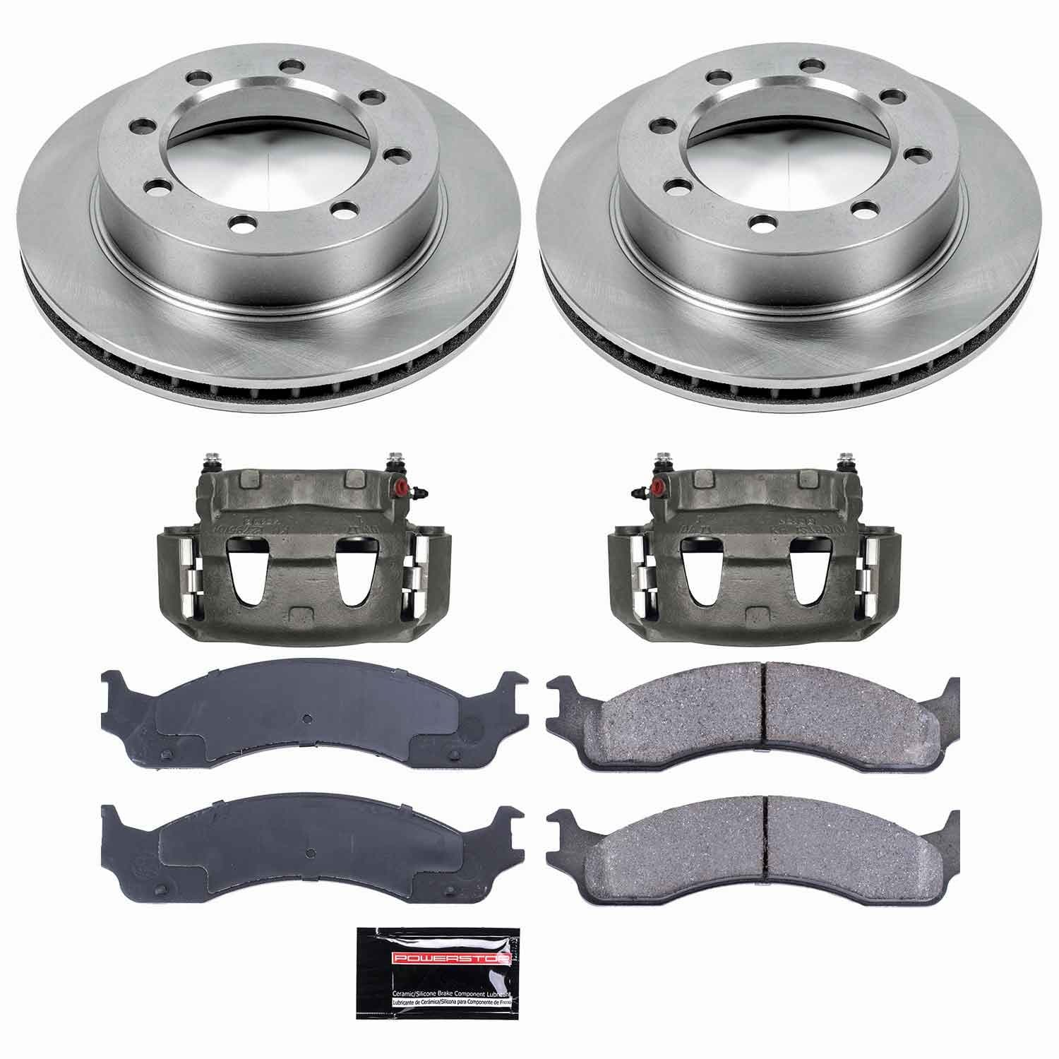 Power Stop - KCOE5089 - Front - Disc Brake Pad/Caliper and Rotor Kit image 1