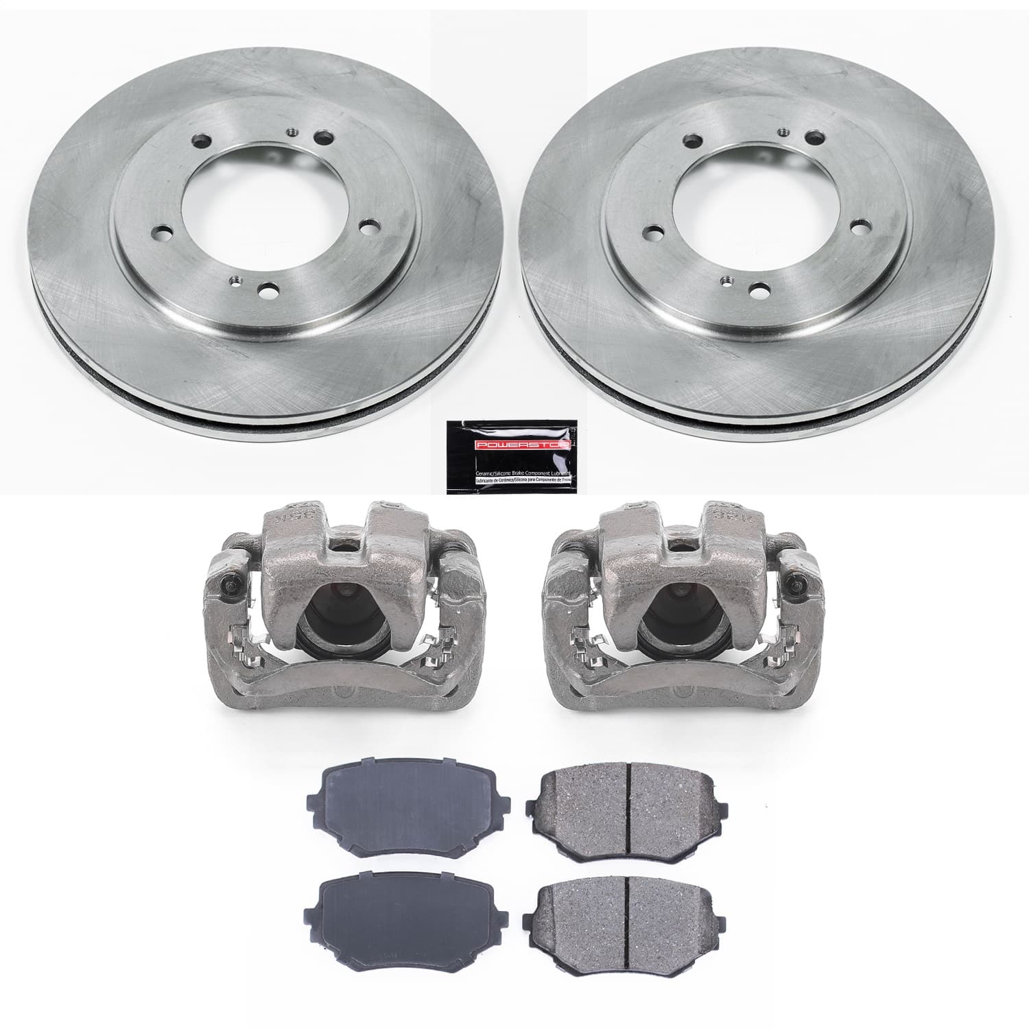 Power Stop - KCOE5109 - Front - Disc Brake Pad/Caliper and Rotor Kit image 1