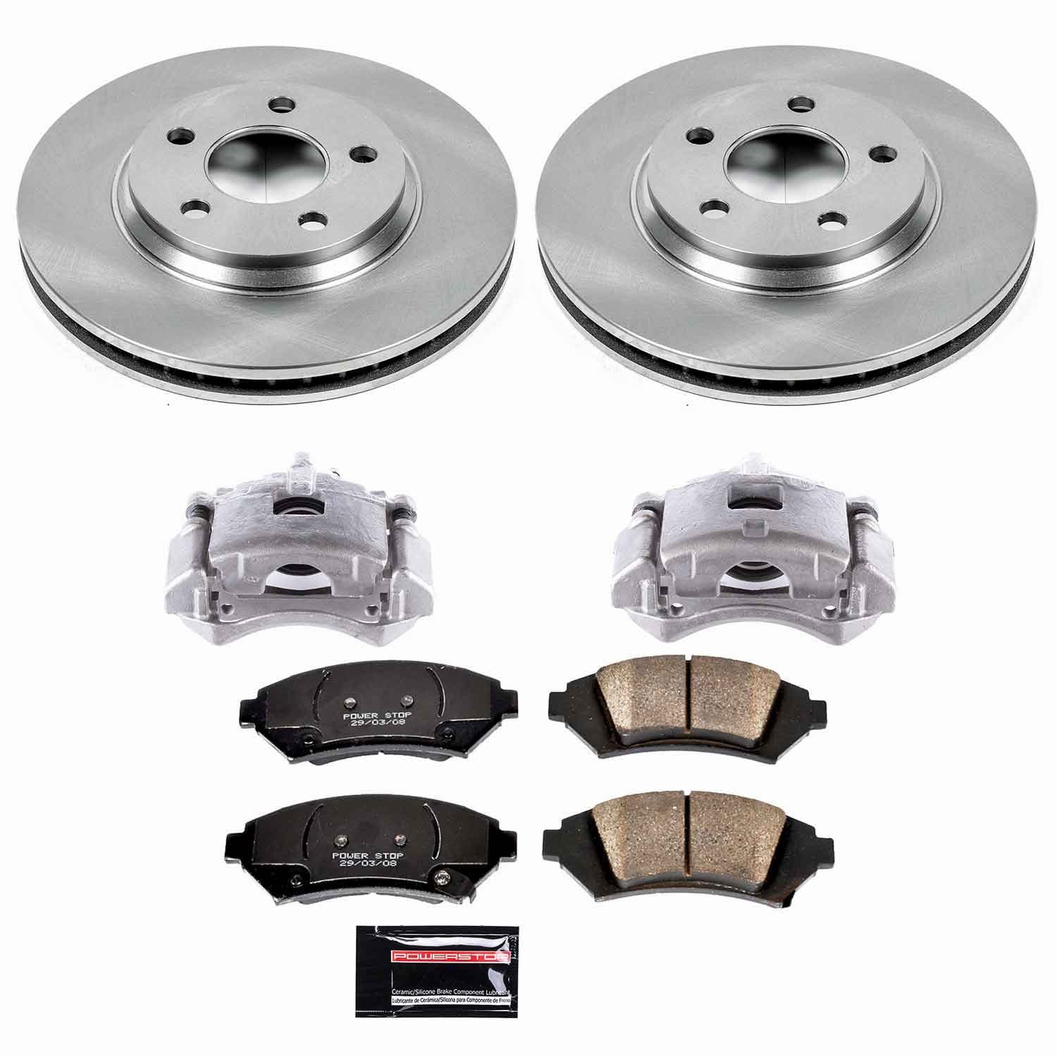 Power Stop - KCOE5137 - Front - Disc Brake Pad/Caliper and Rotor Kit image 1
