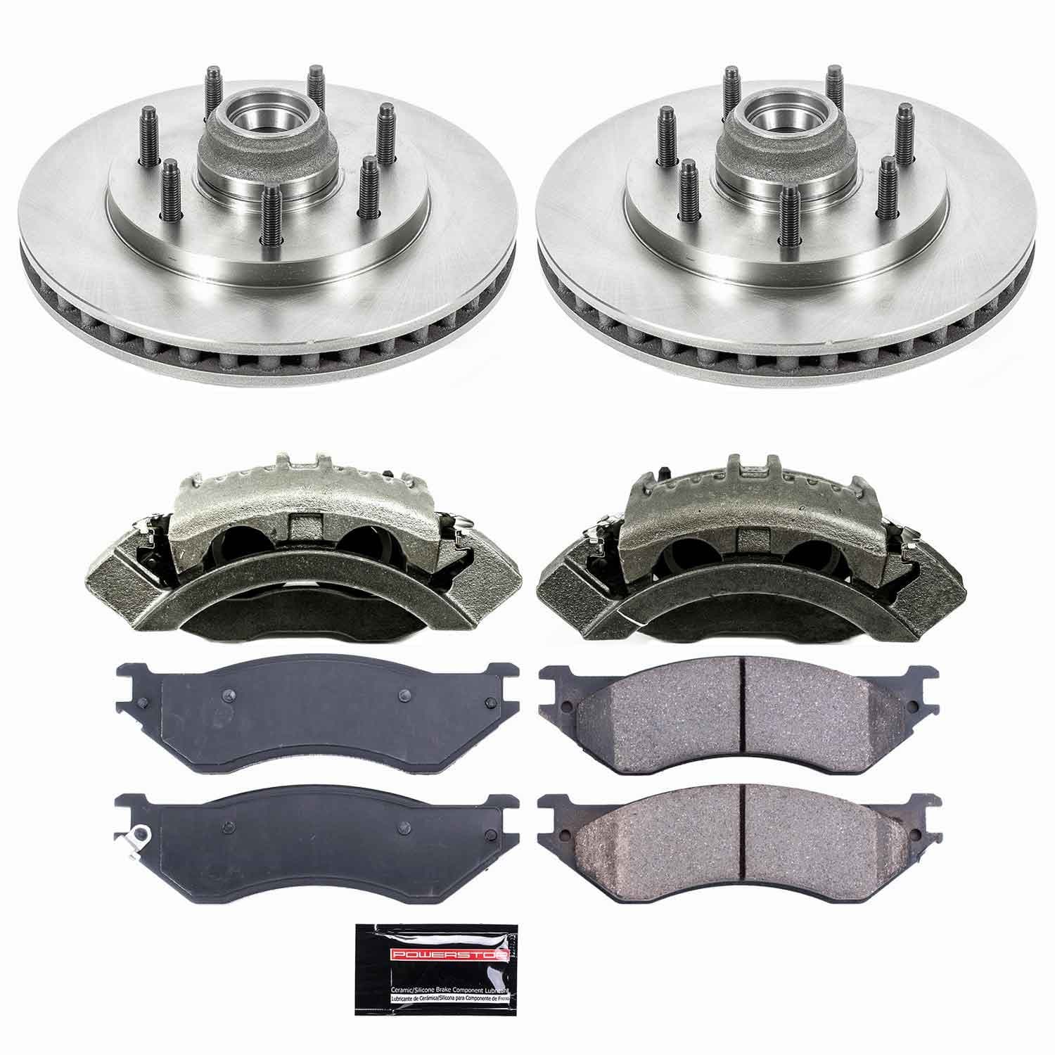 Power Stop - KCOE5138 - Front - Disc Brake Pad/Caliper and Rotor Kit image 1
