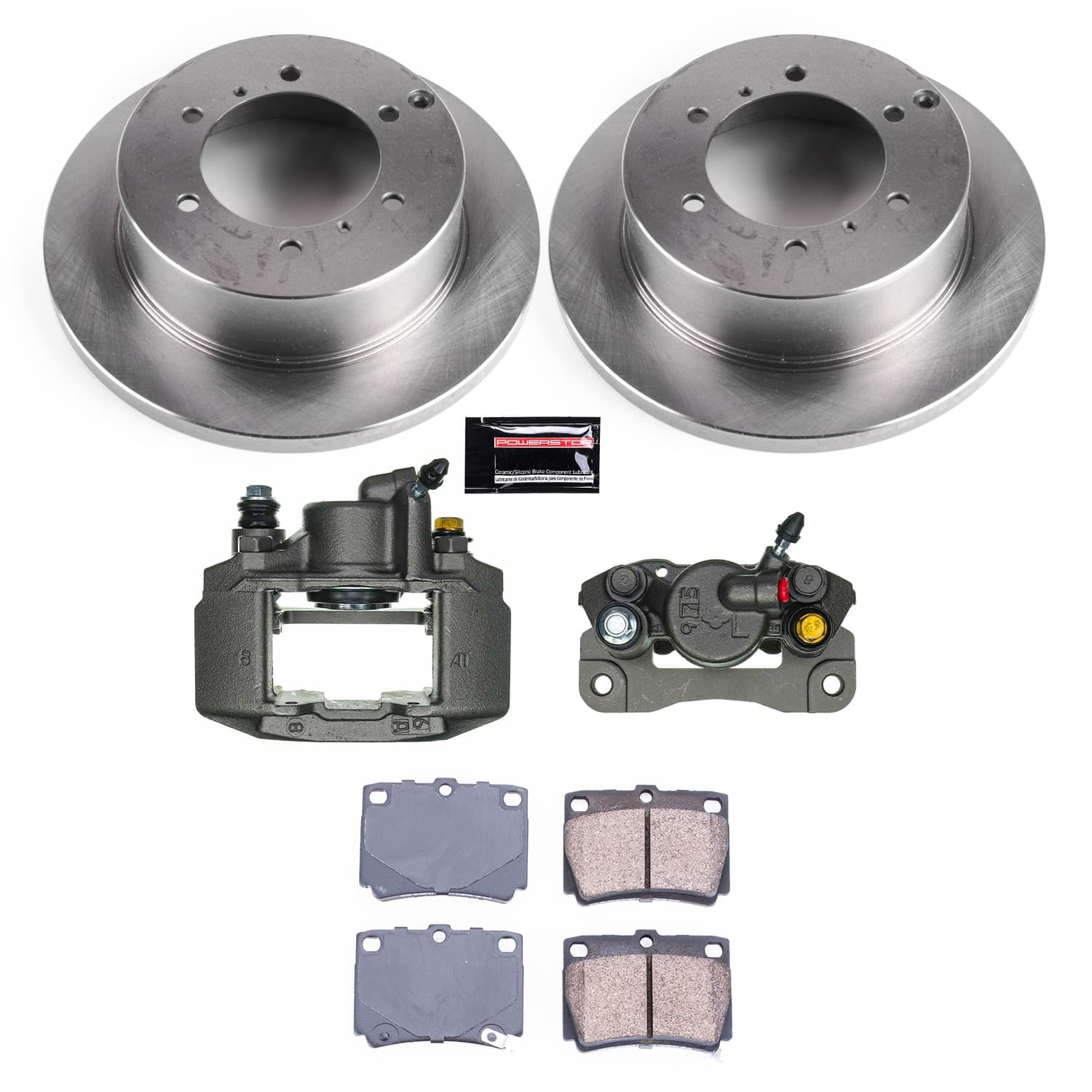 Power Stop - KCOE5160 - Rear - Disc Brake Pad/Caliper and Rotor Kit image 1