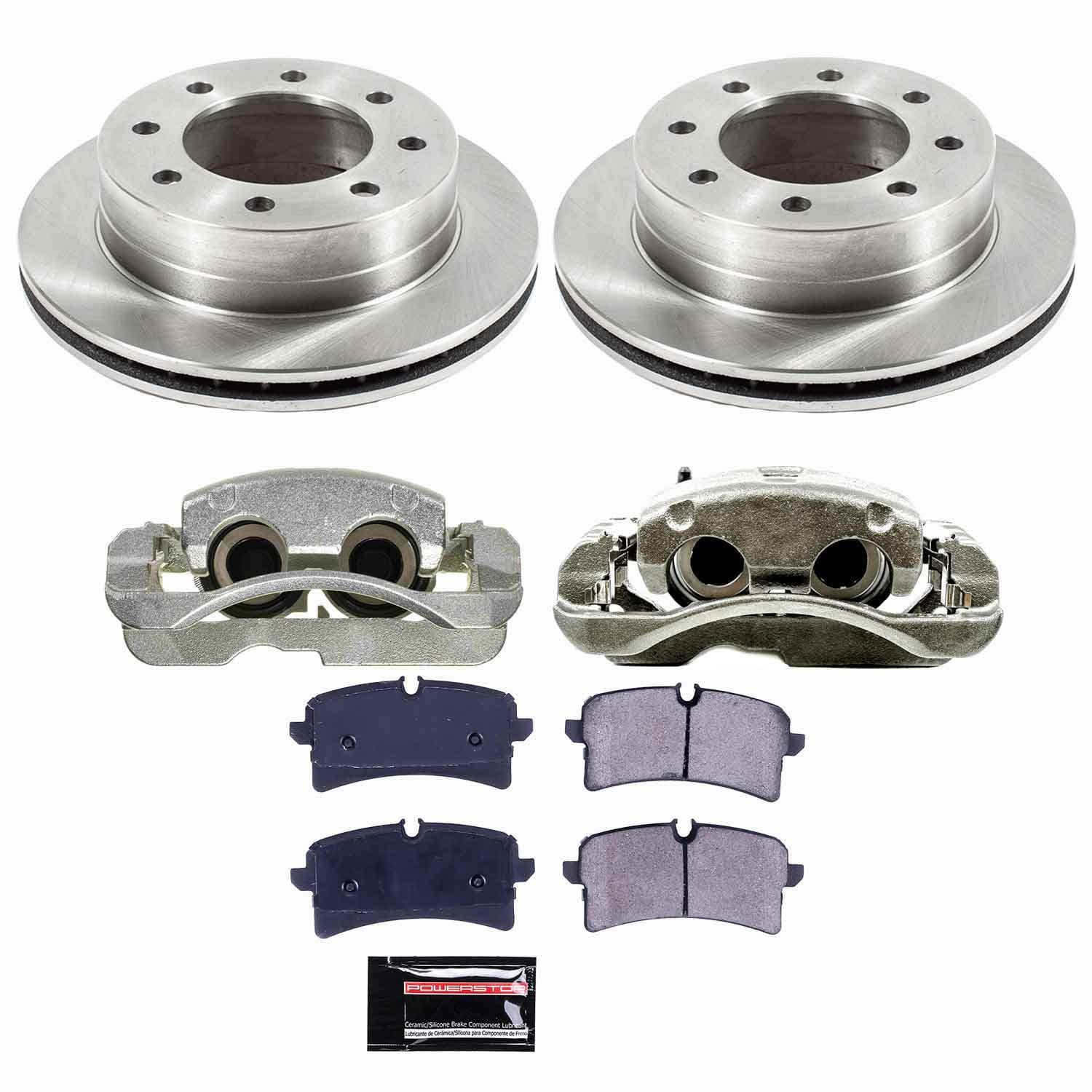 Power Stop - KCOE5190 - Rear - Disc Brake Pad/Caliper and Rotor Kit image 1