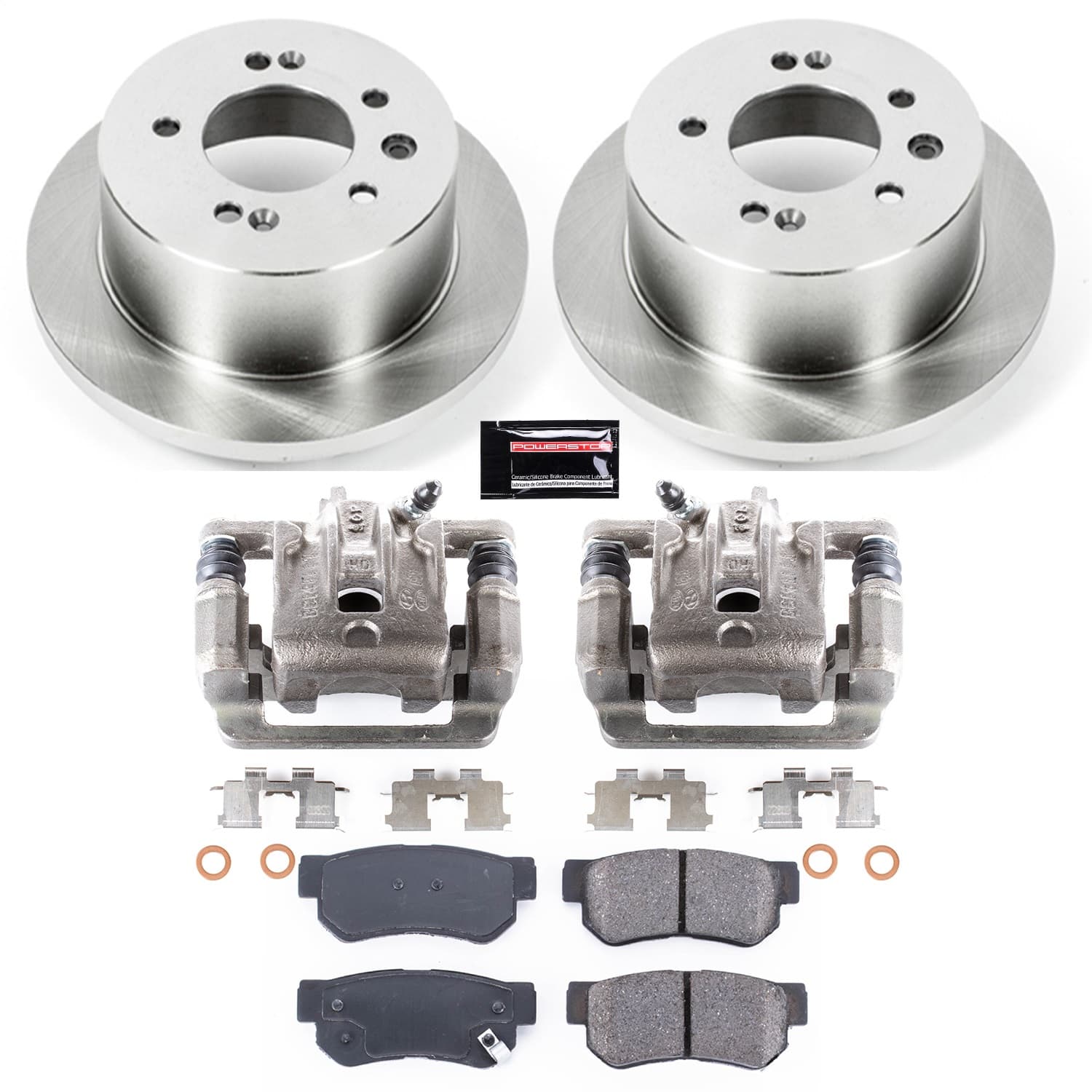 Power Stop - KCOE5210 - Rear - Disc Brake Pad/Caliper and Rotor Kit image 1