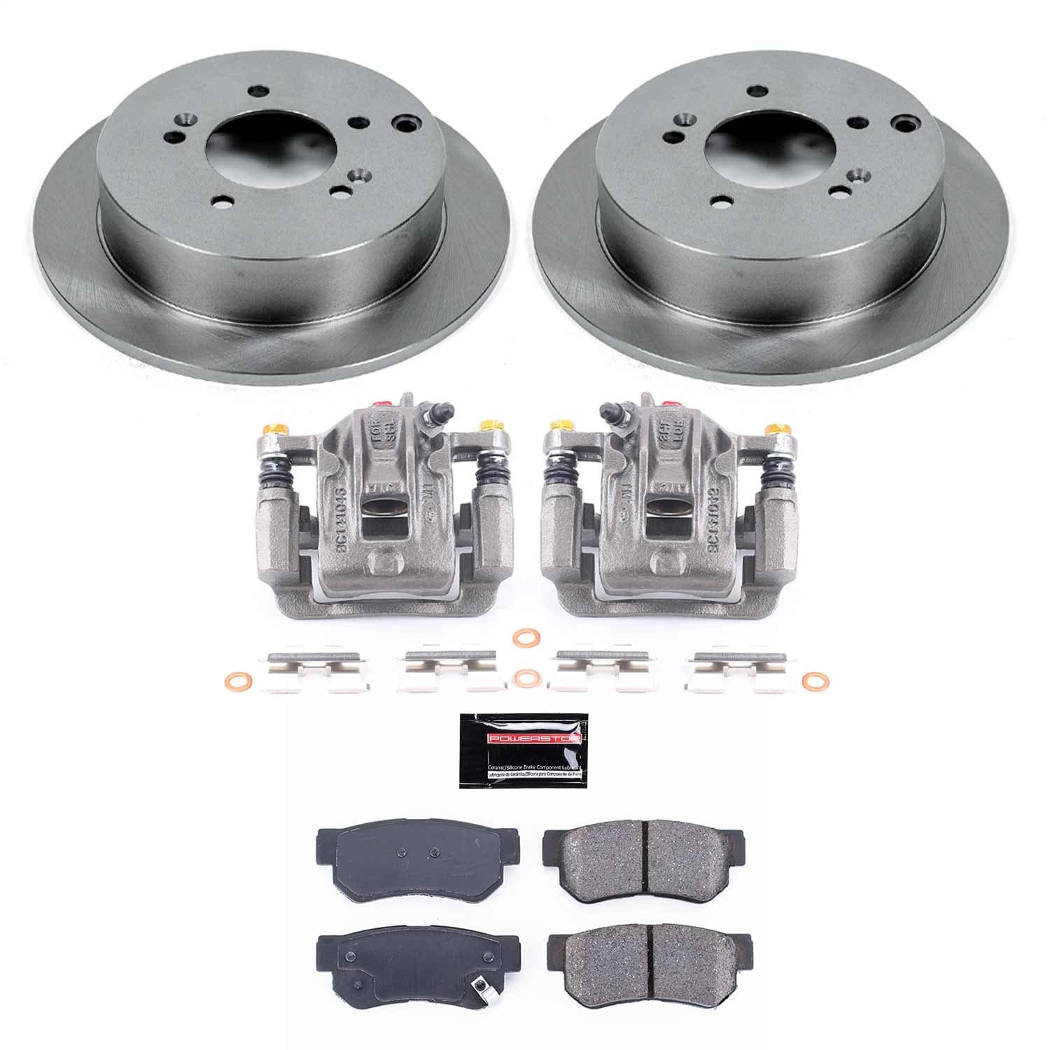 Power Stop - KCOE5213A - Rear - Disc Brake Pad/Caliper and Rotor Kit image 1