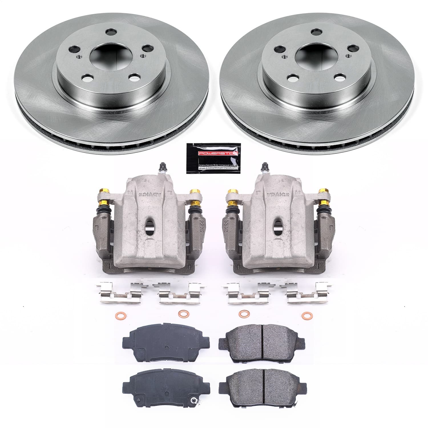 Power Stop - KCOE5219 - Front - Disc Brake Pad/Caliper and Rotor Kit image 1