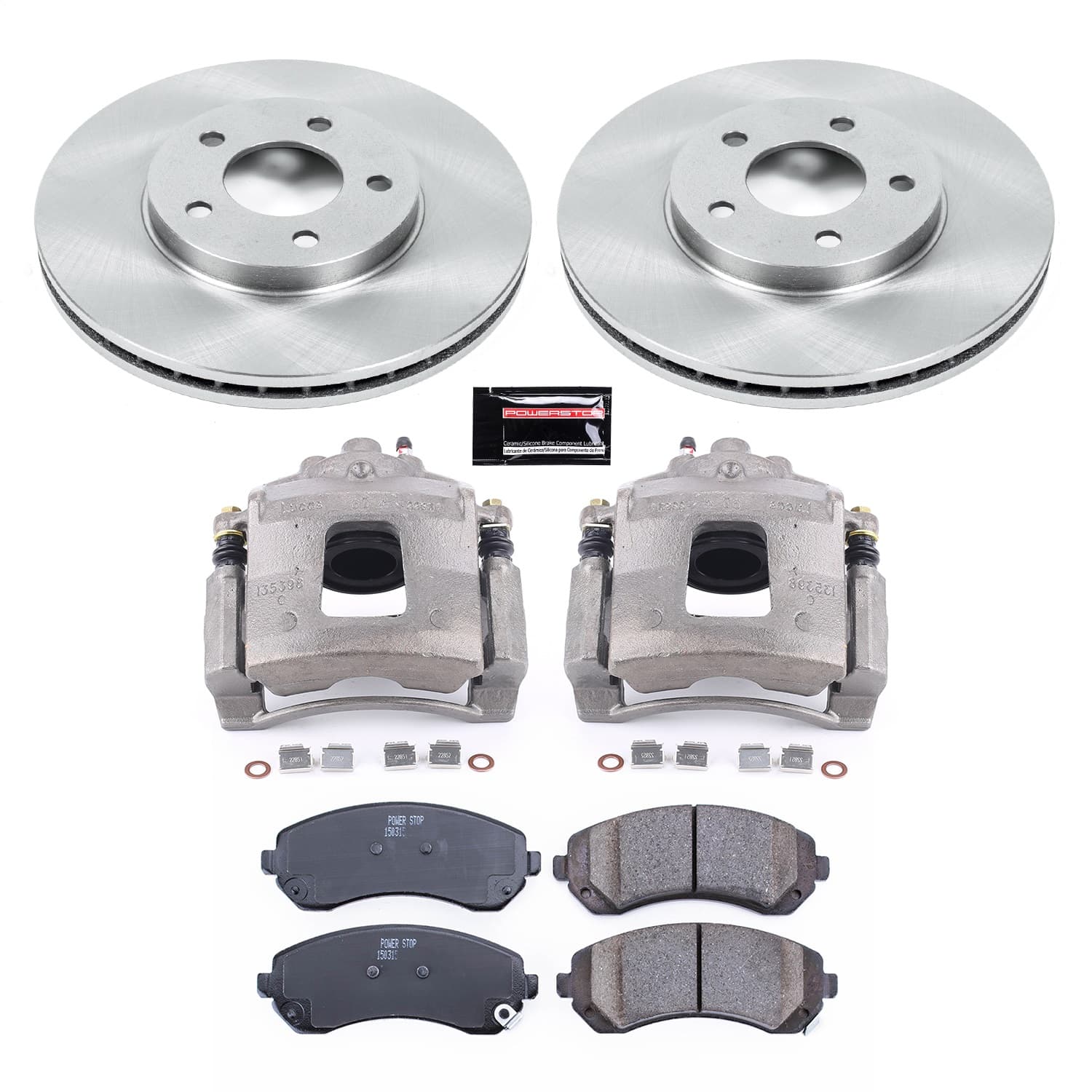 Power Stop - KCOE5234 - Front - Disc Brake Pad/Caliper and Rotor Kit image 1