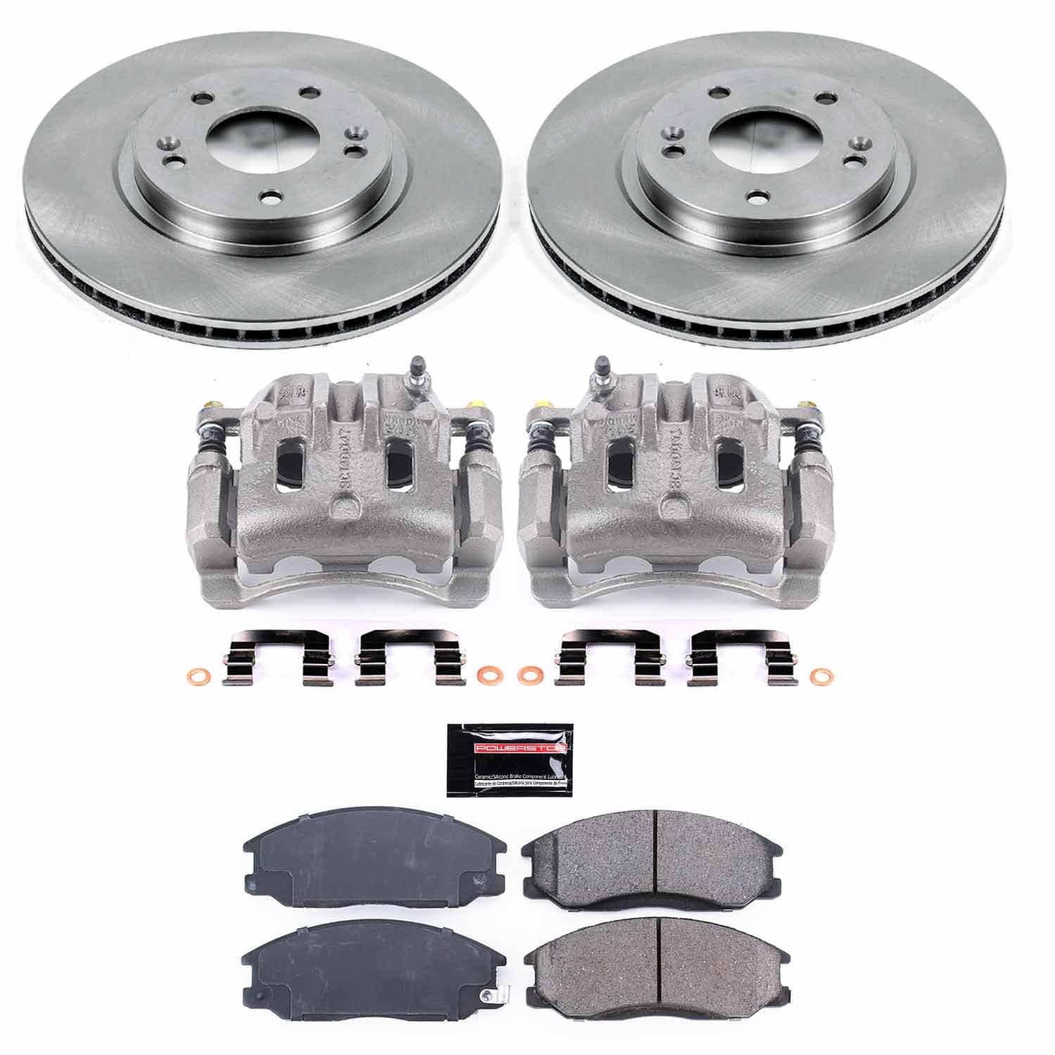 Power Stop - KCOE5250 - Front - Disc Brake Pad/Caliper and Rotor Kit image 1