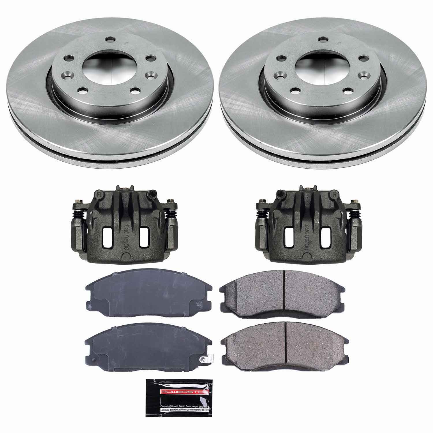 Power Stop - KCOE5252 - Front - Disc Brake Pad/Caliper and Rotor Kit image 1