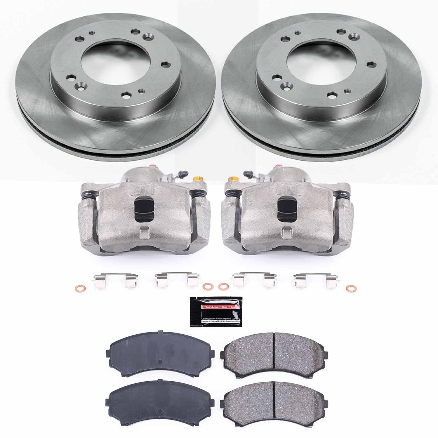 Power Stop - KCOE5259 - Front - Disc Brake Pad/Caliper and Rotor Kit image 1