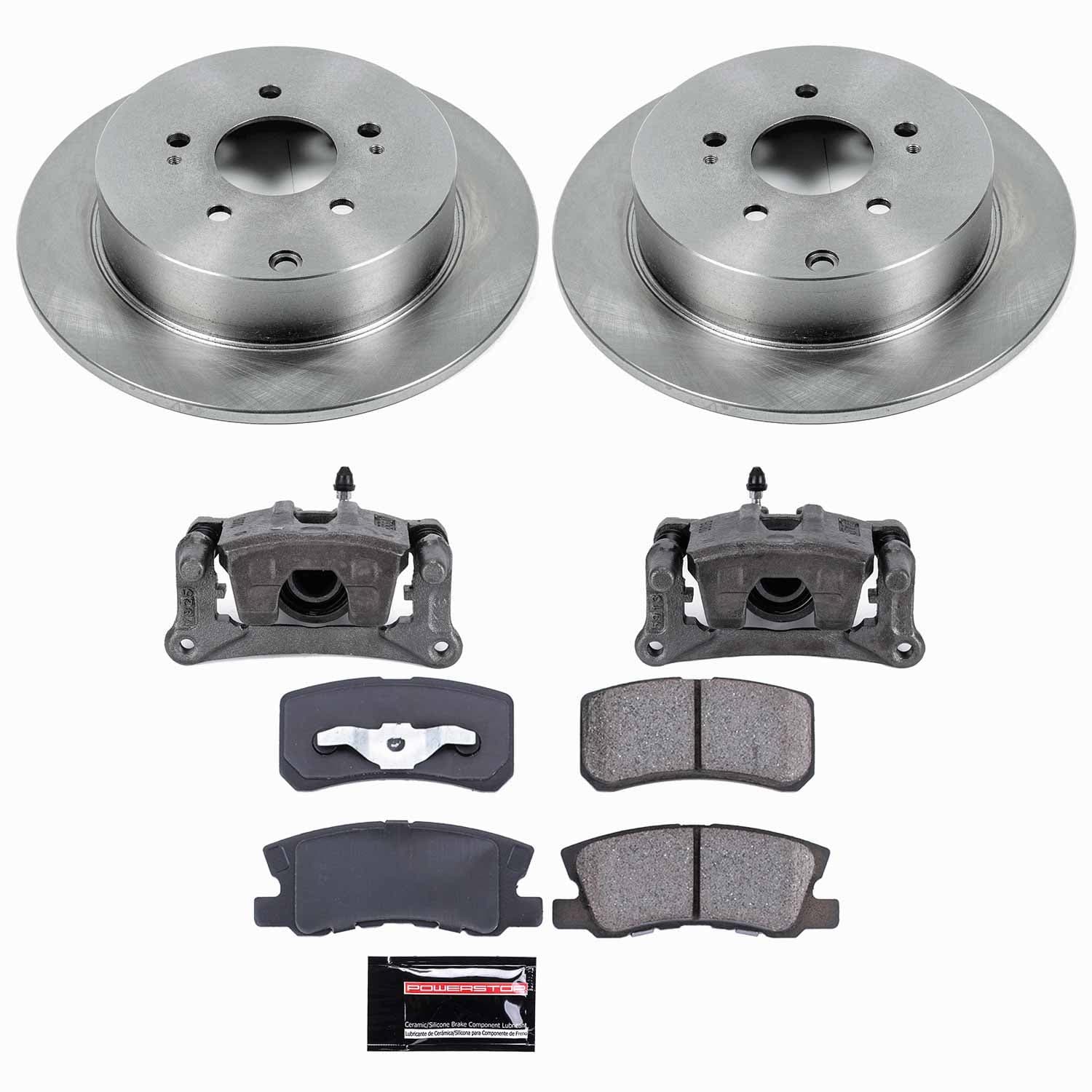 Power Stop - KCOE5260 - Rear - Disc Brake Pad/Caliper and Rotor Kit image 1