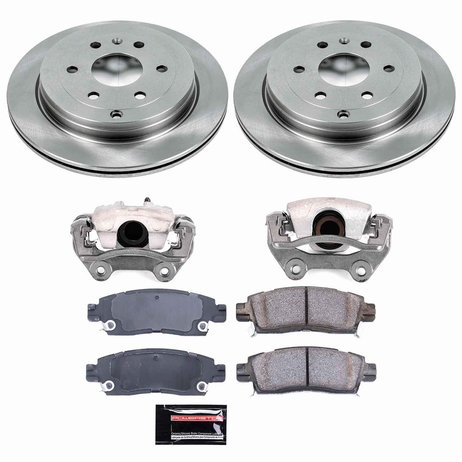 Power Stop - KCOE5262 - Rear - Disc Brake Pad/Caliper and Rotor Kit image 1