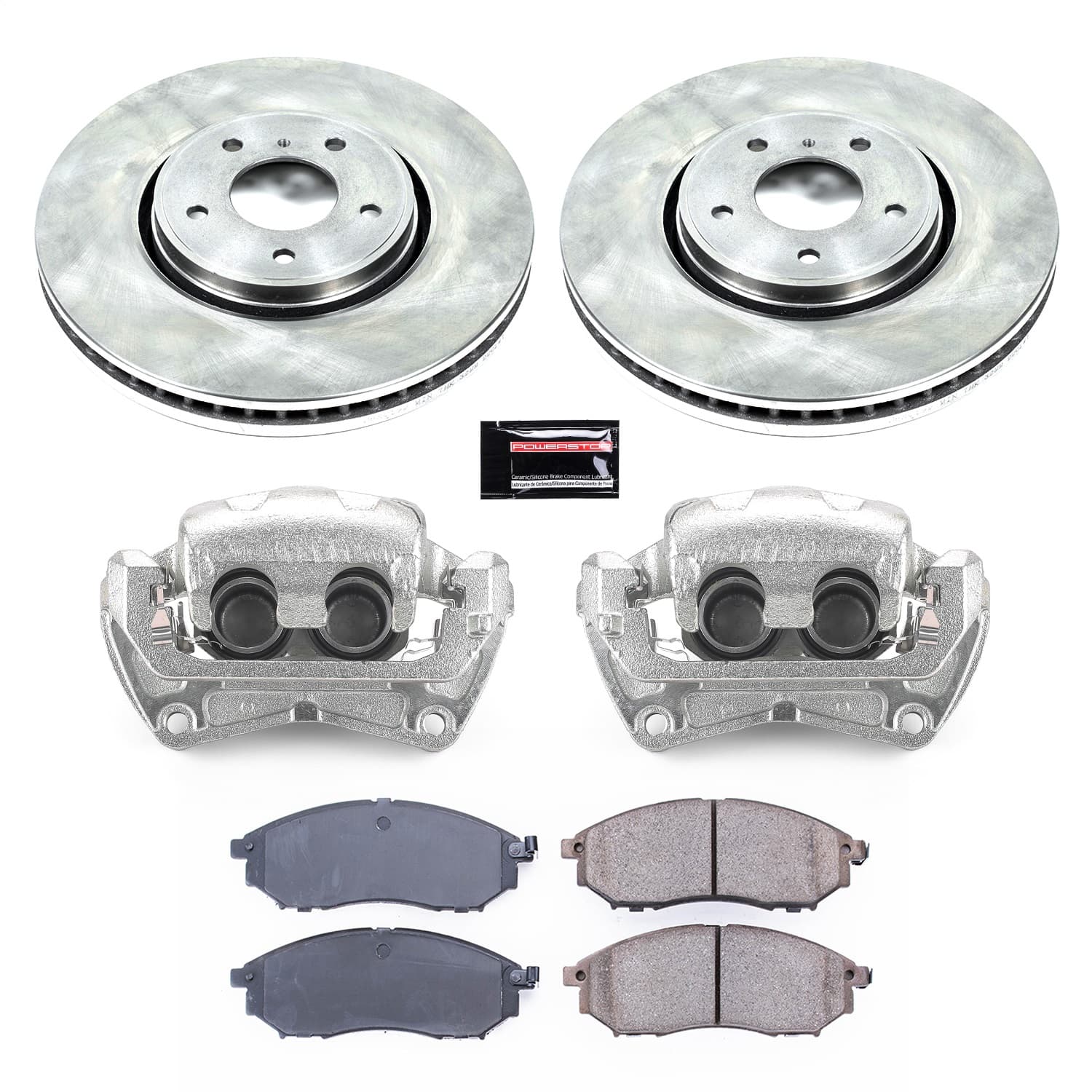 Power Stop - KCOE5264 - Front - Disc Brake Pad/Caliper and Rotor Kit image 1