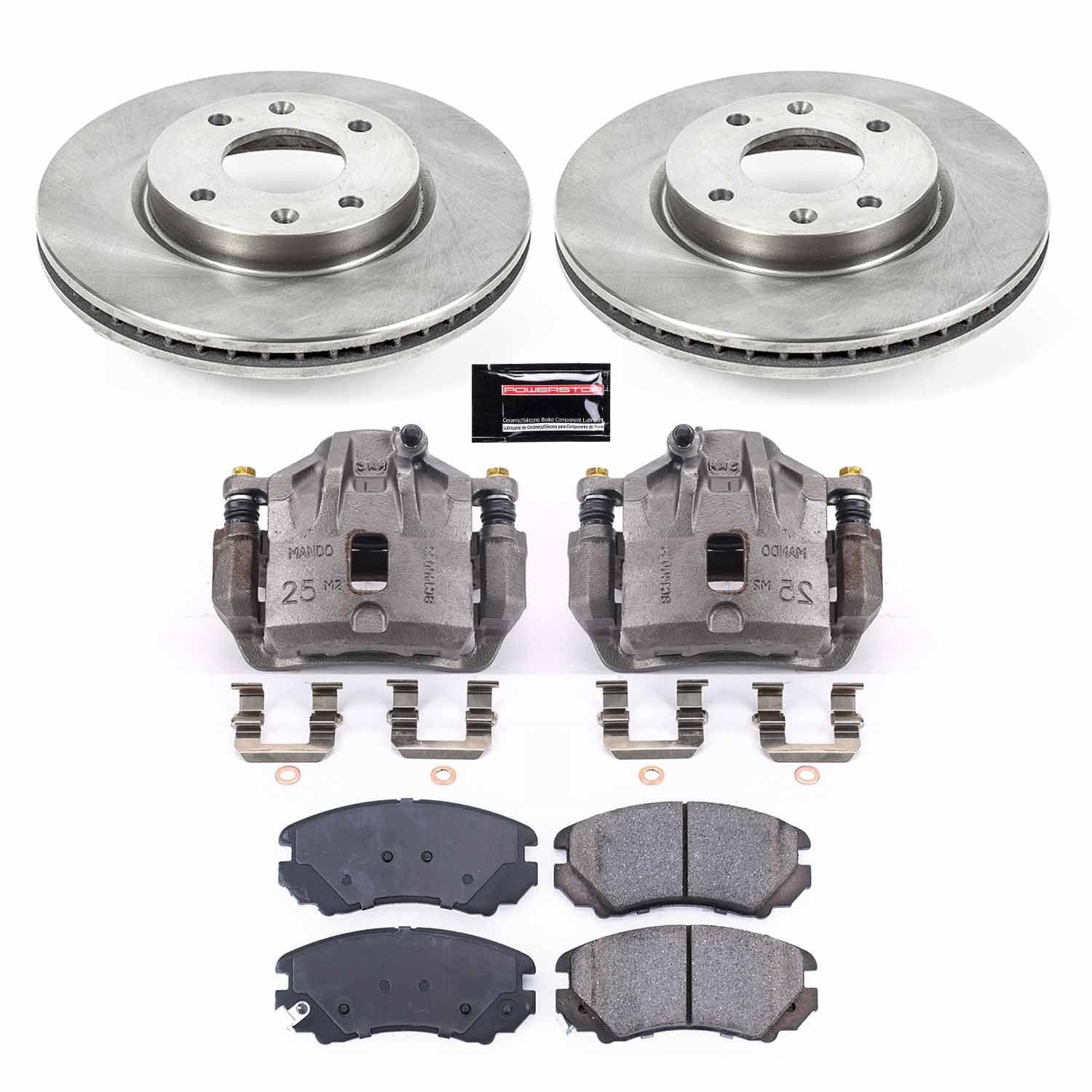 Power Stop - KCOE5290A - Front - Disc Brake Pad/Caliper and Rotor Kit image 1