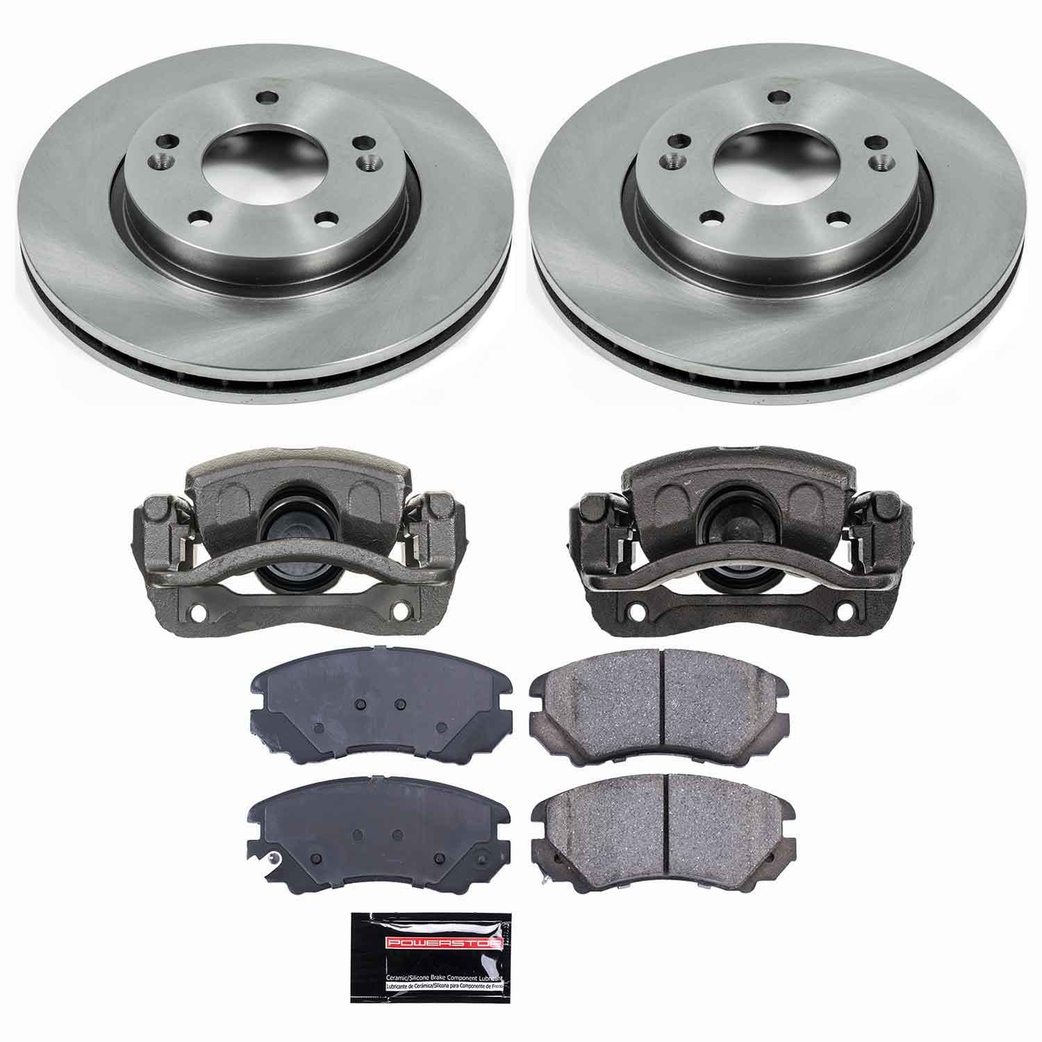 Power Stop - KCOE5291 - Front - Disc Brake Pad/Caliper and Rotor Kit image 1