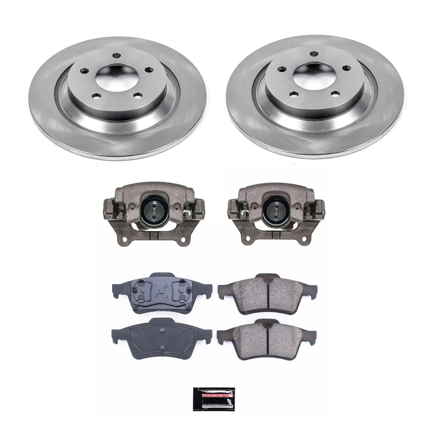 Power Stop - KCOE5310 - Rear - Disc Brake Pad/Caliper and Rotor Kit image 1