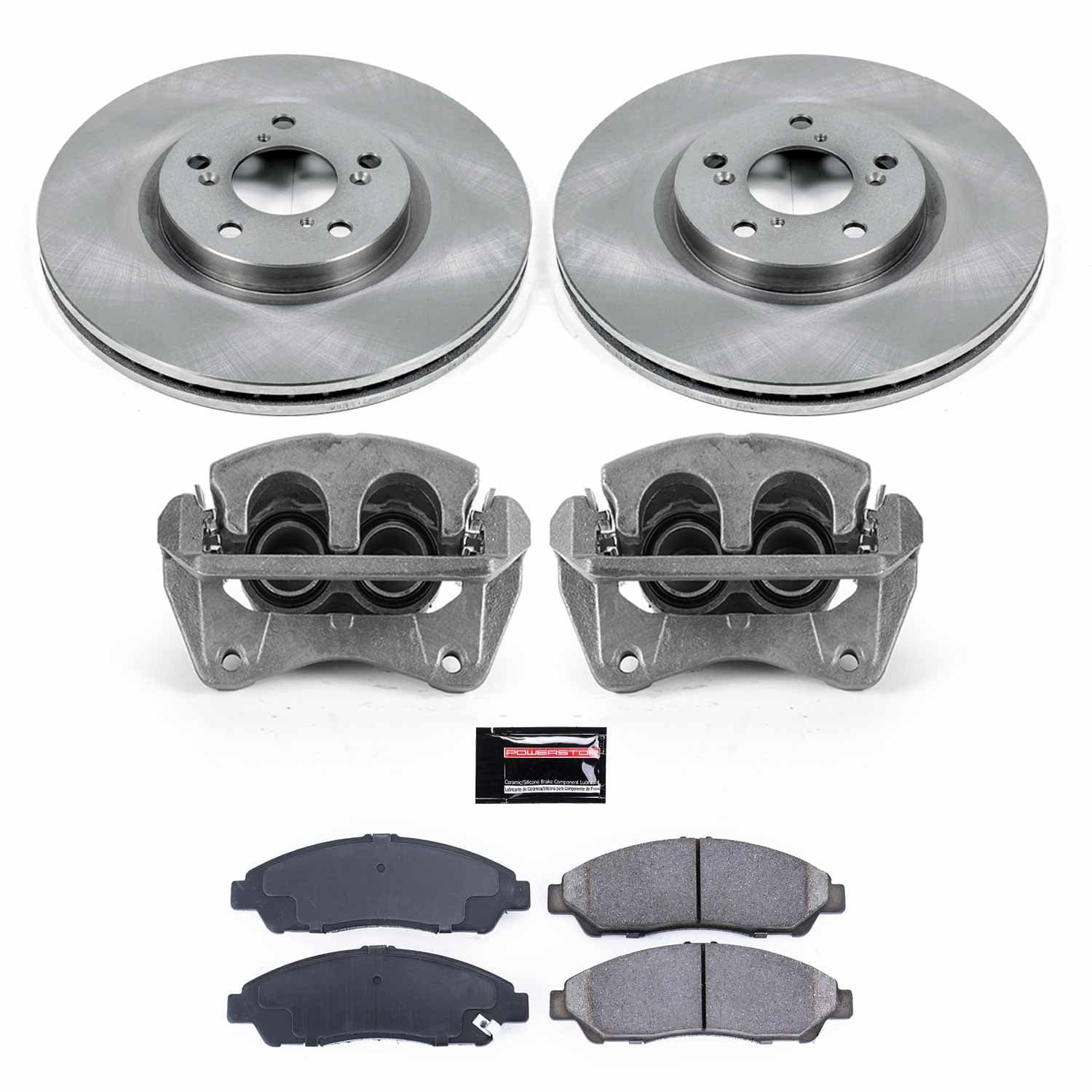 Power Stop - KCOE5370 - Front - Disc Brake Pad/Caliper and Rotor Kit image 1